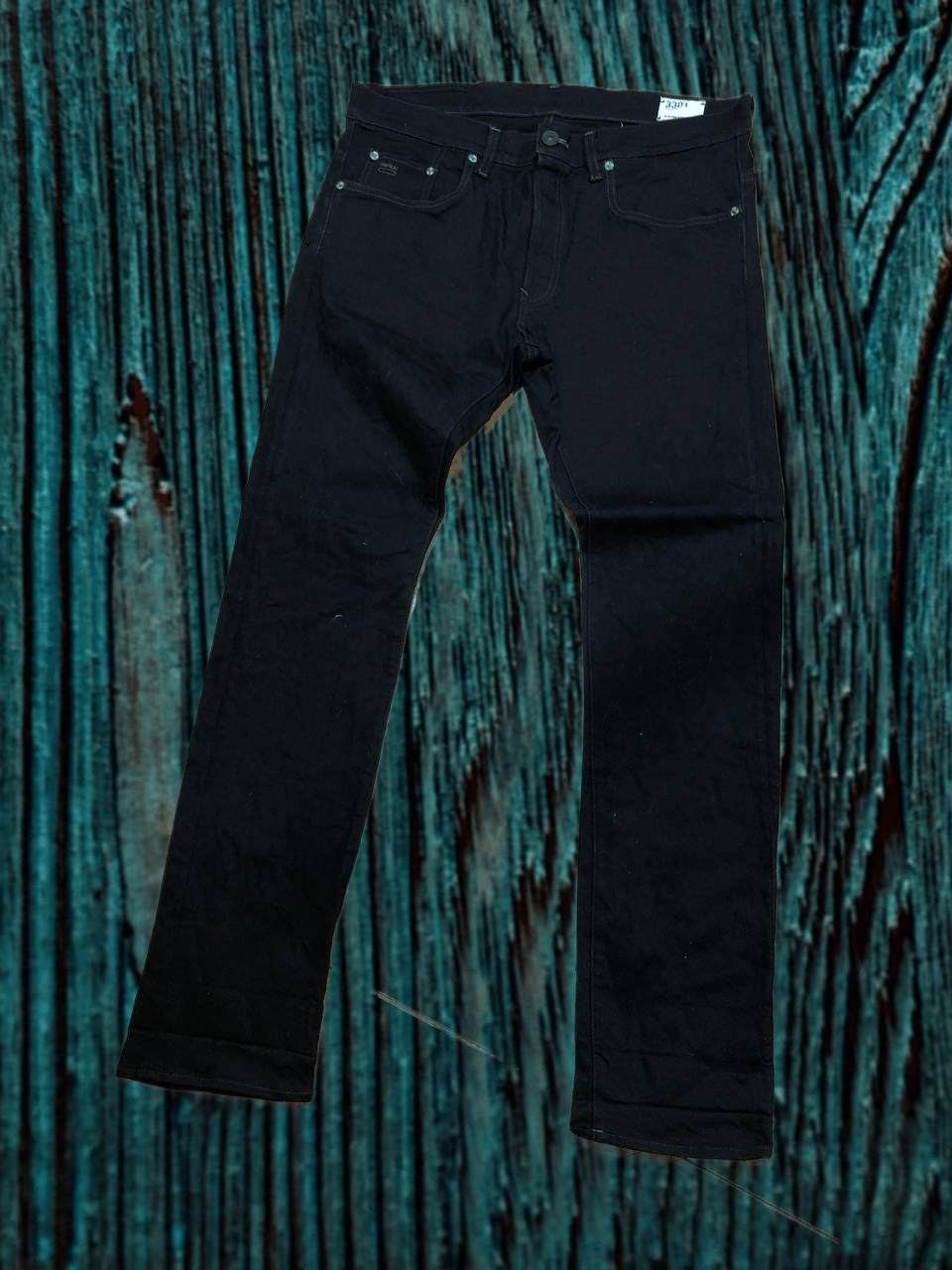 G-Star G-Star 3301 Slim Men's Jeans Stretch Button Fly Denim Black Size US 38 / EU 54 - 1 Thumbnail