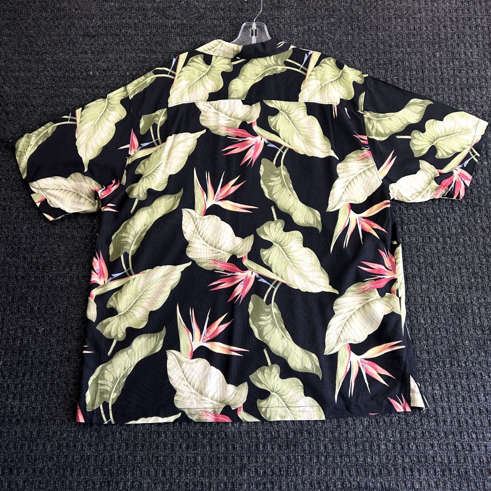 Tommy Bahama Tommy Bahama Silk Button-Up Shirt XL Hawaiian Bird of Paradise Black Size US XL / EU 56 / 4 - 3 Thumbnail