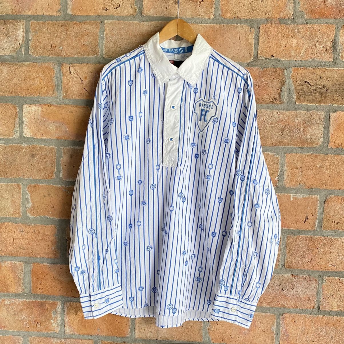 Diesel DIESEL Blue Line Accent Shirt Size US M / EU 48-50 / 2 - 1 Thumbnail