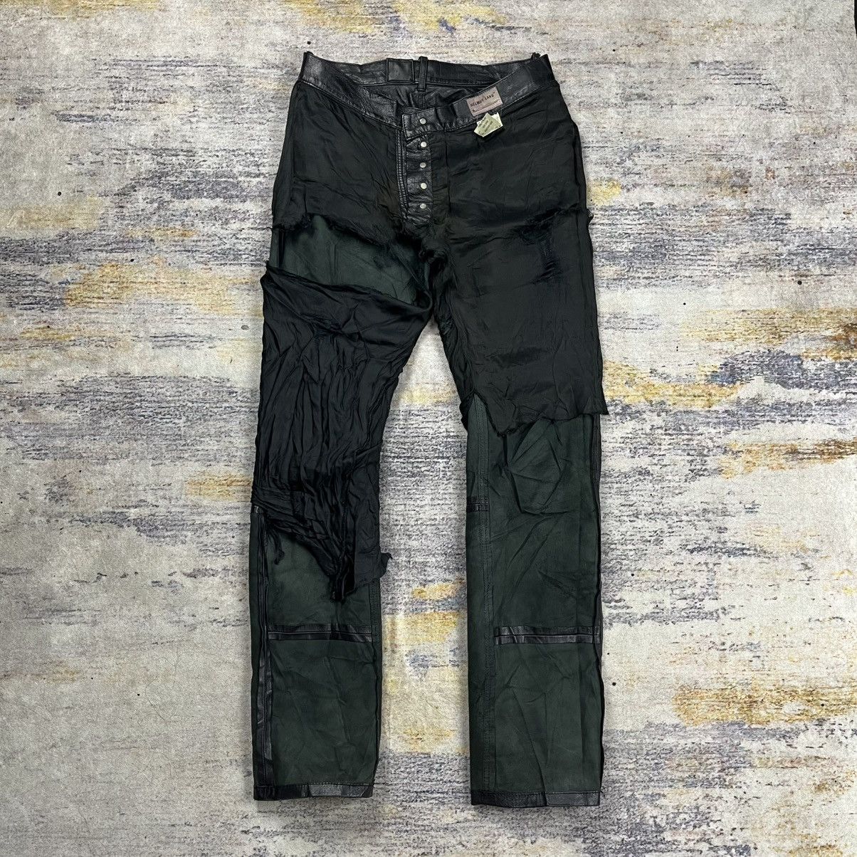 Helmut Lang Vintage Helmut lang leather pants Size US 30 / EU 46 - 16 Thumbnail