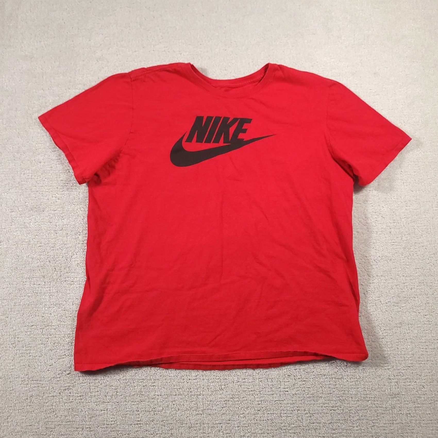 Nike Nike Tee Shirt Mens 2XL Red Athletic Cut Short Sleeve Size US XXL / EU 58 / 5 - 2 Thumbnail