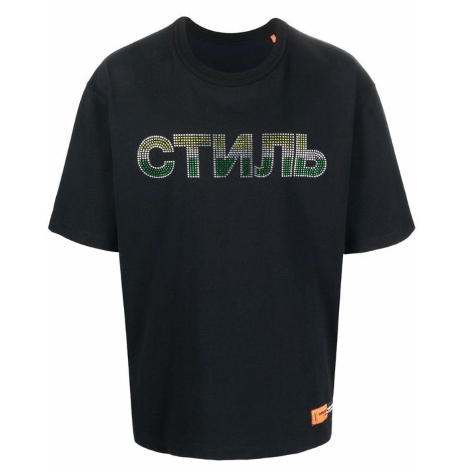 Image of Heron Preston Ctnmb Strass Short Sleeve Tee Shirt Black, Men's (Size XS)