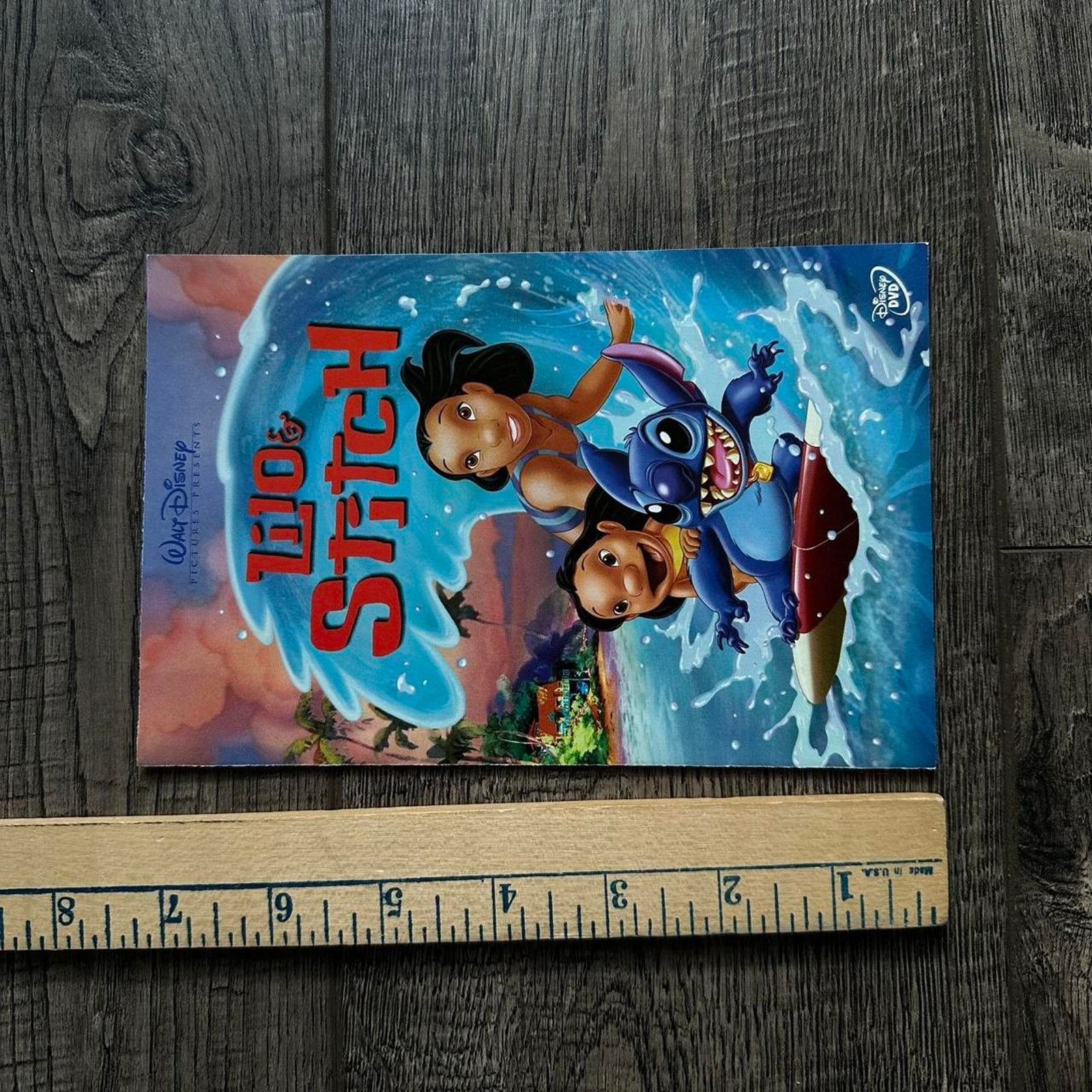Vintage Vintage Lilo And Stitch Disney Movie Promo DVD Poster Print Size ONE SIZE - 4 Thumbnail