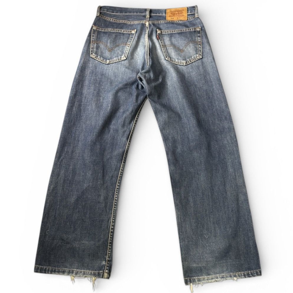 Levi's Vintage Clothing 🔥🇯🇵 Vintage 90s Levis 512 Distressed Flared Baggy Denim Jeans Size US 31 - 1 Thumbnail