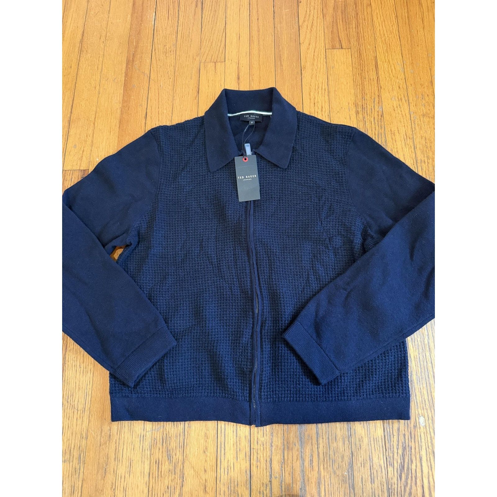 Ted Baker Ted Baker Mens Full Zip Collared Fenrys Sweater Small Size US S / EU 44-46 / 1 - 4 Thumbnail