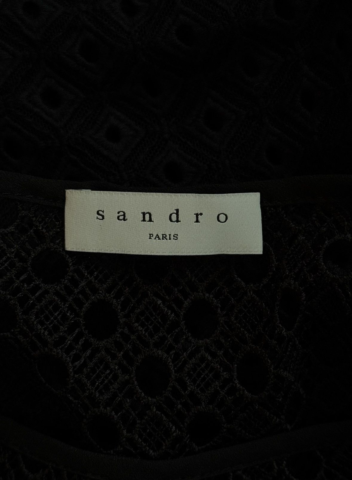 Designer × Sandro Sandro Paris oldmoney style crochet maxi dress Size XS / US 0-2 / IT 36-38 - 5 Thumbnail