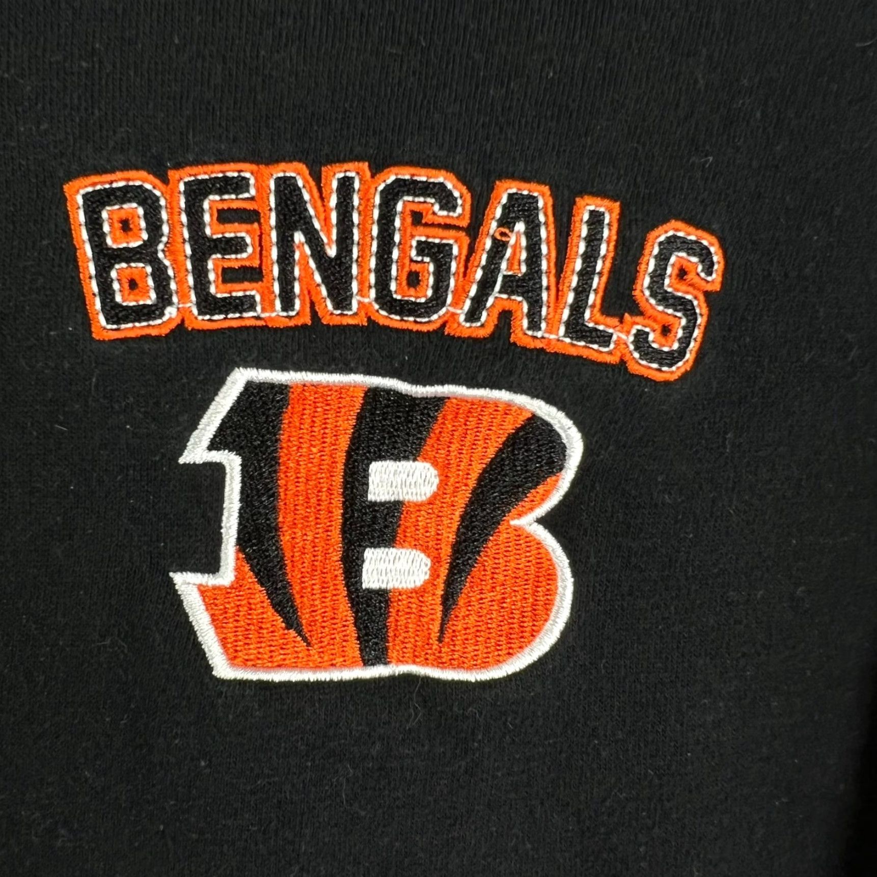 NFL VINTAGE NFL Cincinnati Bengals Pocket Pullover Sweater Men L Black Crew Neck Long Sleeve Knit 90s Sports Logo Pockets Mens Size US L / EU 52-54 / 3 - 3 Thumbnail