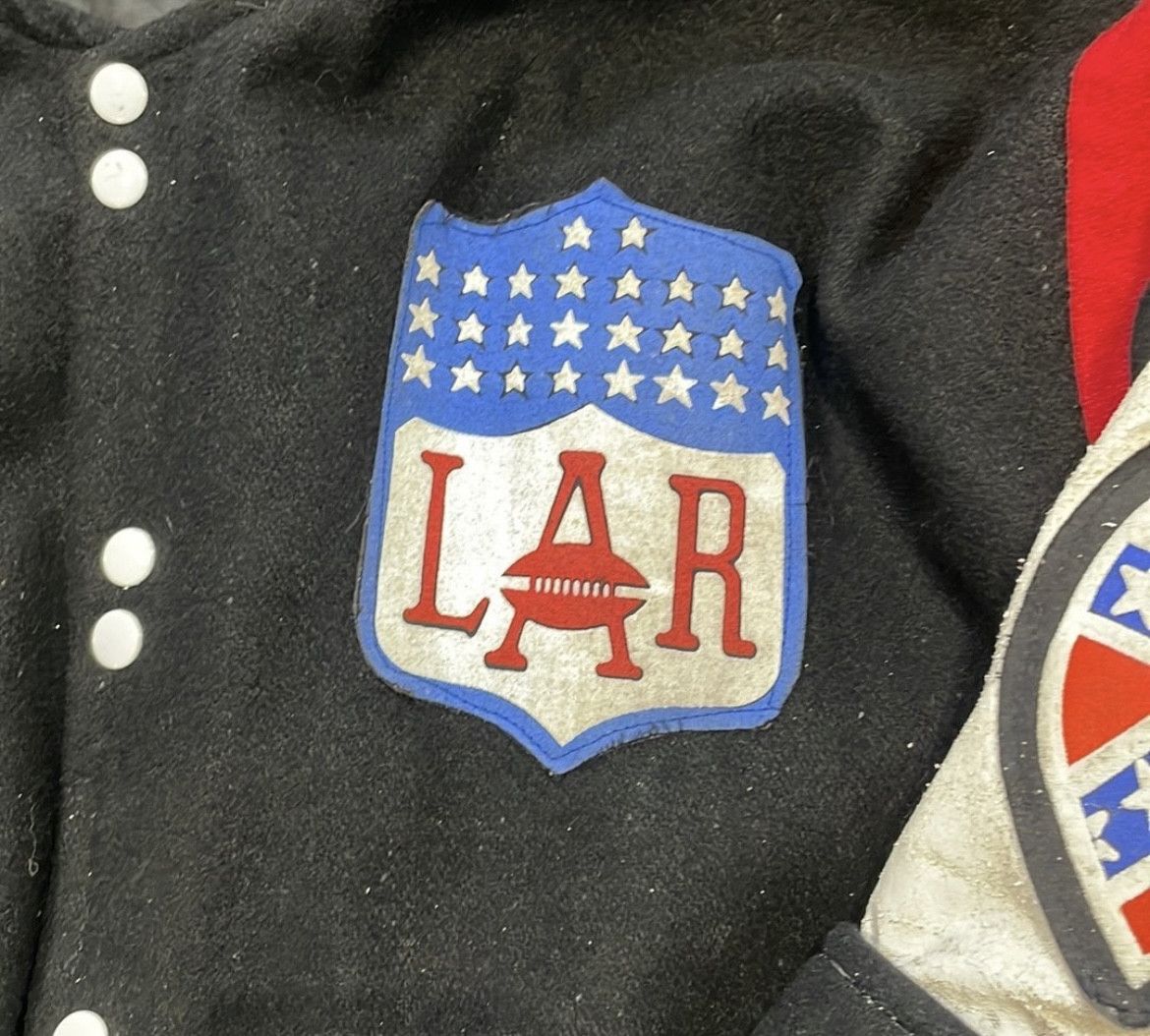 Vintage Vintage LAR Wool Leather Varsity Jacket Retro Football Size US L / EU 52-54 / 3 - 2 Thumbnail