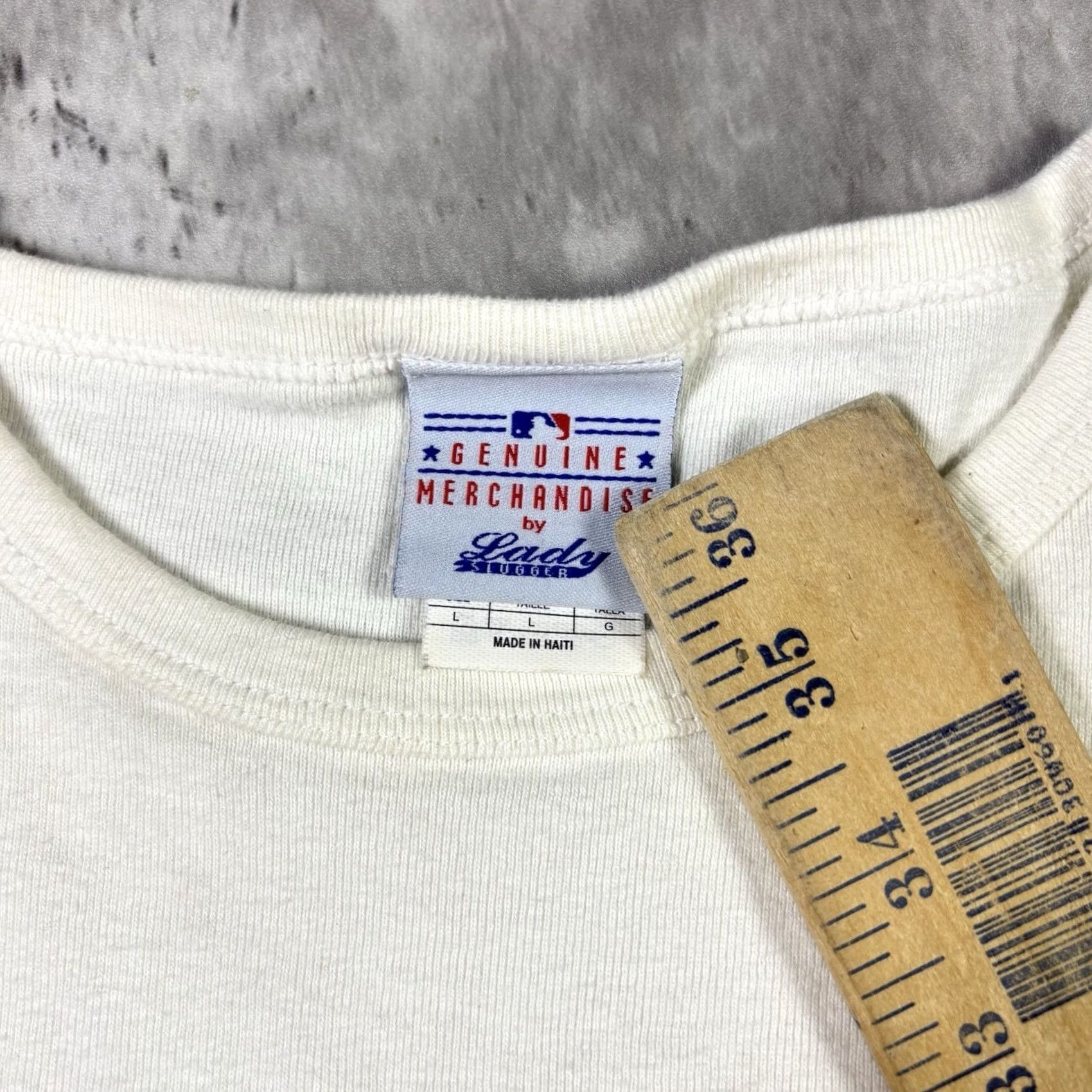 MLB Philadelphia Phillies 2008 World Series Champs MLB Womens Crop Top Shirt Large White Stitch Size L / US 10 / IT 46 - 5 Thumbnail