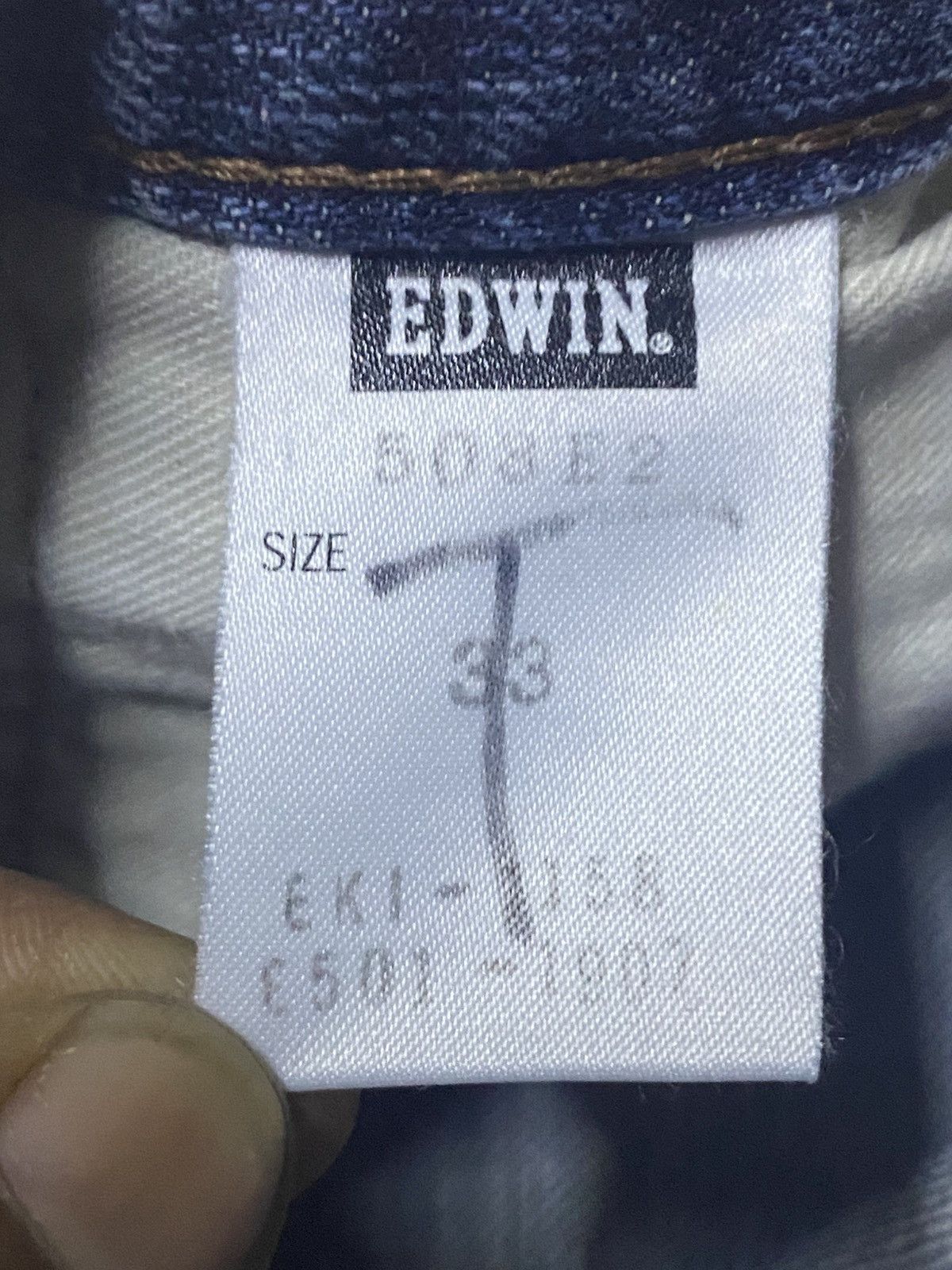 Edwin Vintage Edwin 503 Premium Grunge Distressed Loose Jeans Size US 33 - 17 Thumbnail