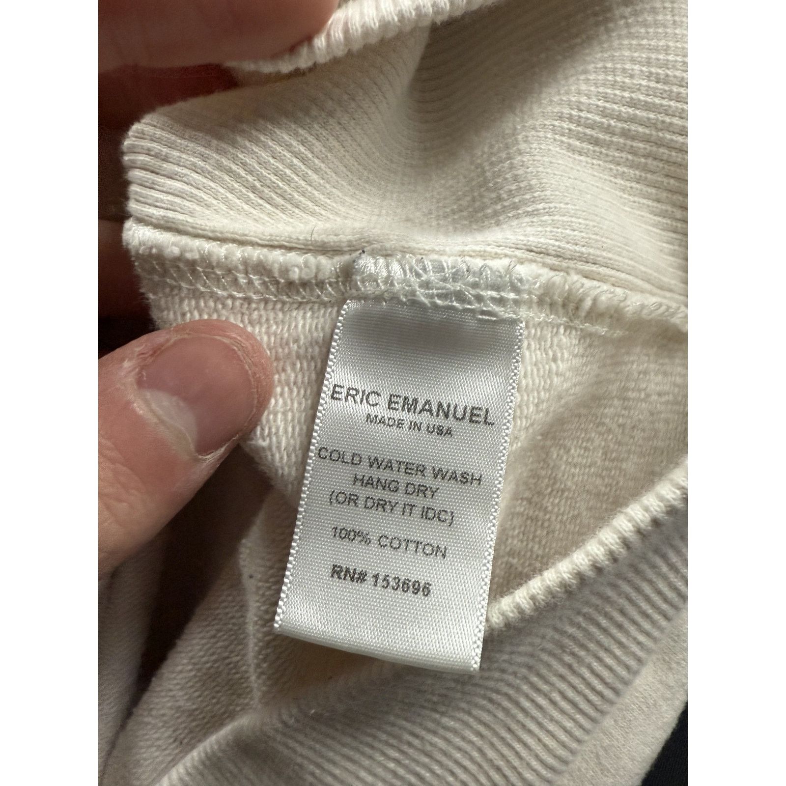 Eric Emanuel EE Hoodie White Blue Orange Used Large Size US L / EU 52-54 / 3 - 2 Thumbnail