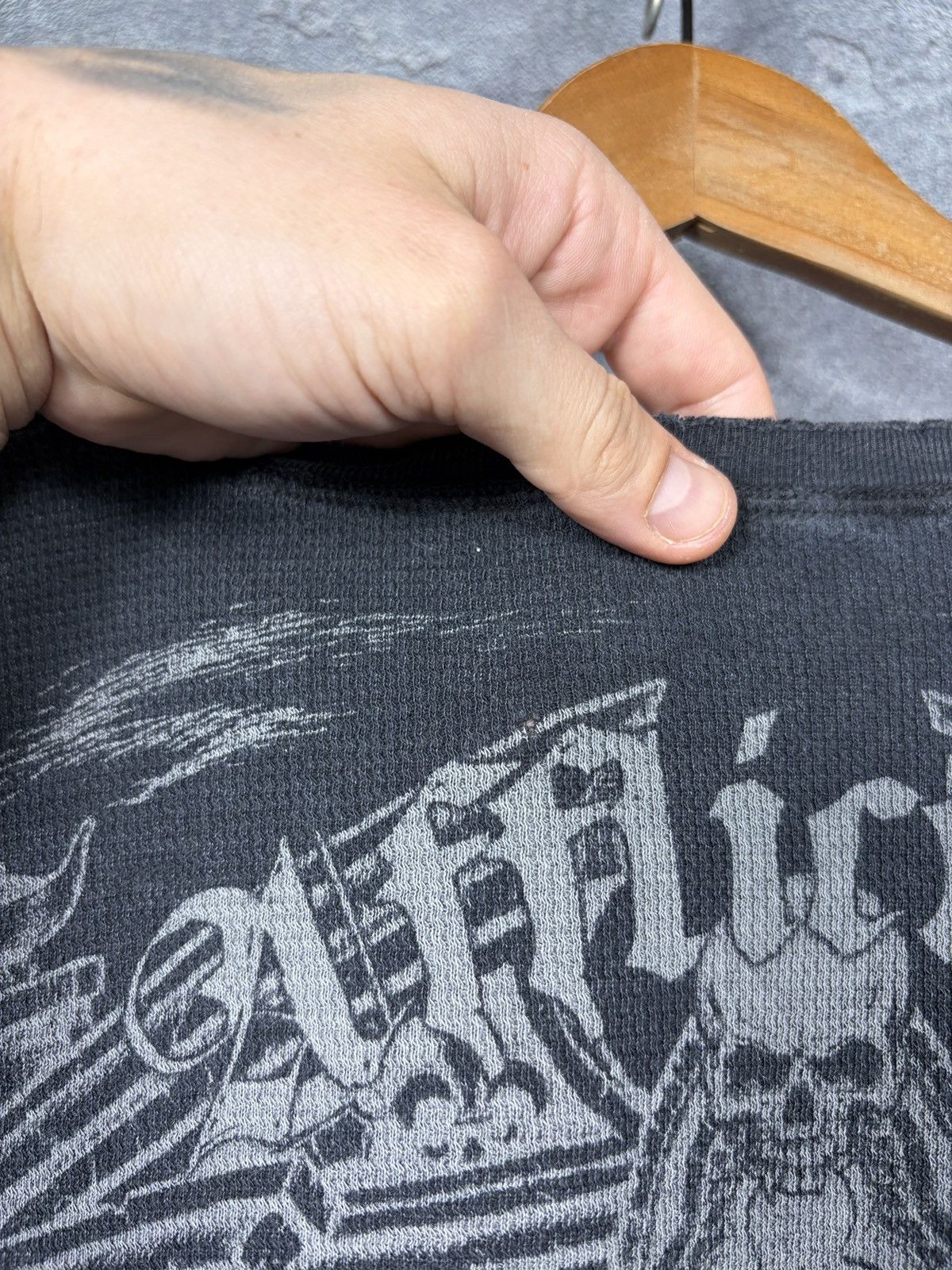 Affliction Affliction The Guardian Sun Faded Distressed Long Sleeve Size US XL / EU 56 / 4 - 18 Thumbnail