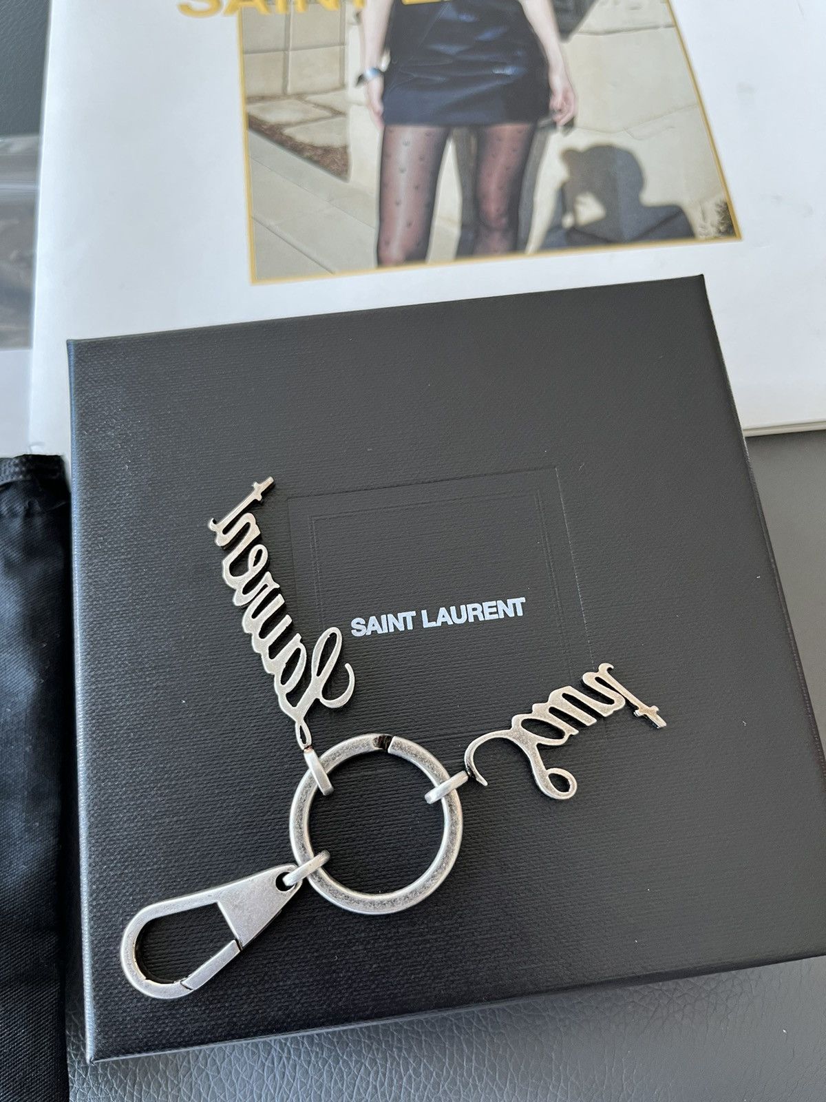 Saint Laurent Paris Saint Laurent Runway Brand New Logo Keyring Keychain RARE Size ONE SIZE - 7 Thumbnail
