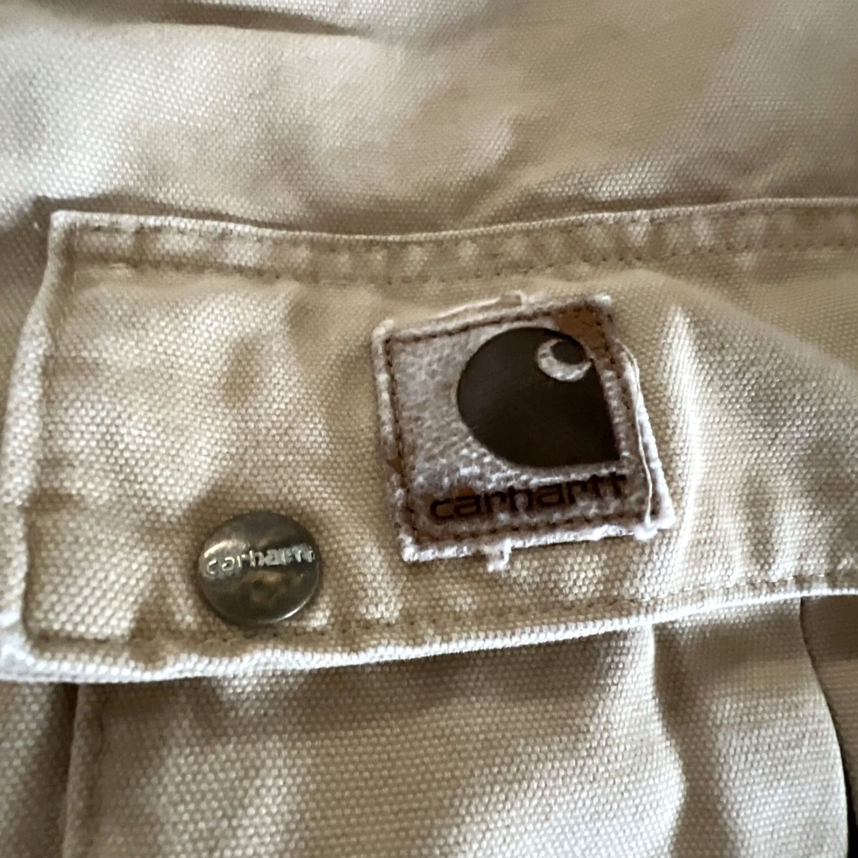 Carhartt VINTAGE Carhartt Jacket Men’s 2XL Chore Solid Pocket Snap Zip Beige USA Size US XXL / EU 58 / 5 - 4 Thumbnail