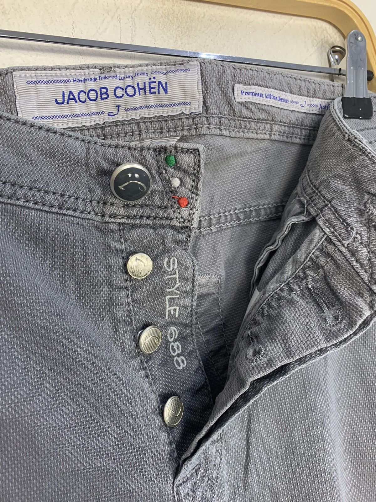 Jacob Cohen Jacob Cohen Italy Handmade Luxury Grey Jeans Straight Cut Size US 30 / EU 46 - 4 Thumbnail