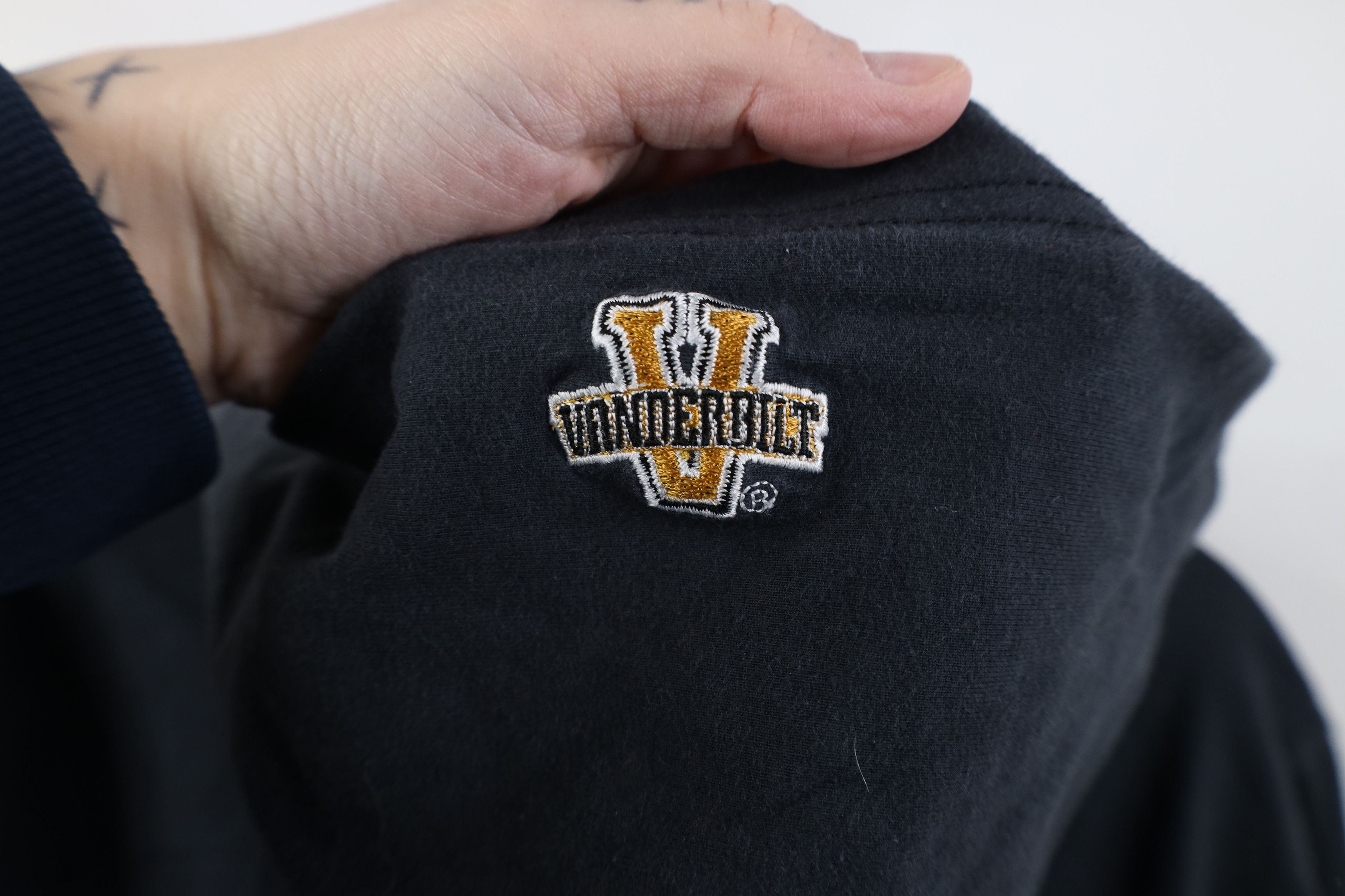 Nike Vintage Y2K Nike Center Swoosh Vanderbilt University Hoodie Size L / US 10 / IT 46 - 11 Thumbnail