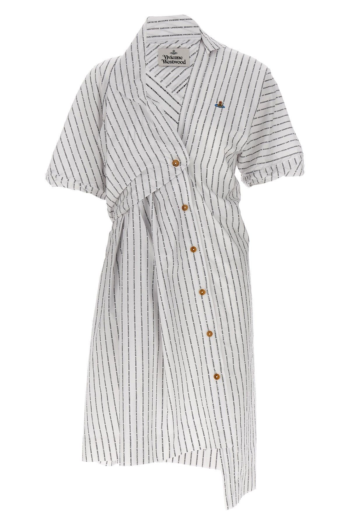image of Vivienne Westwood 'natalia' Dress in White/Black, Women's (Size XS)