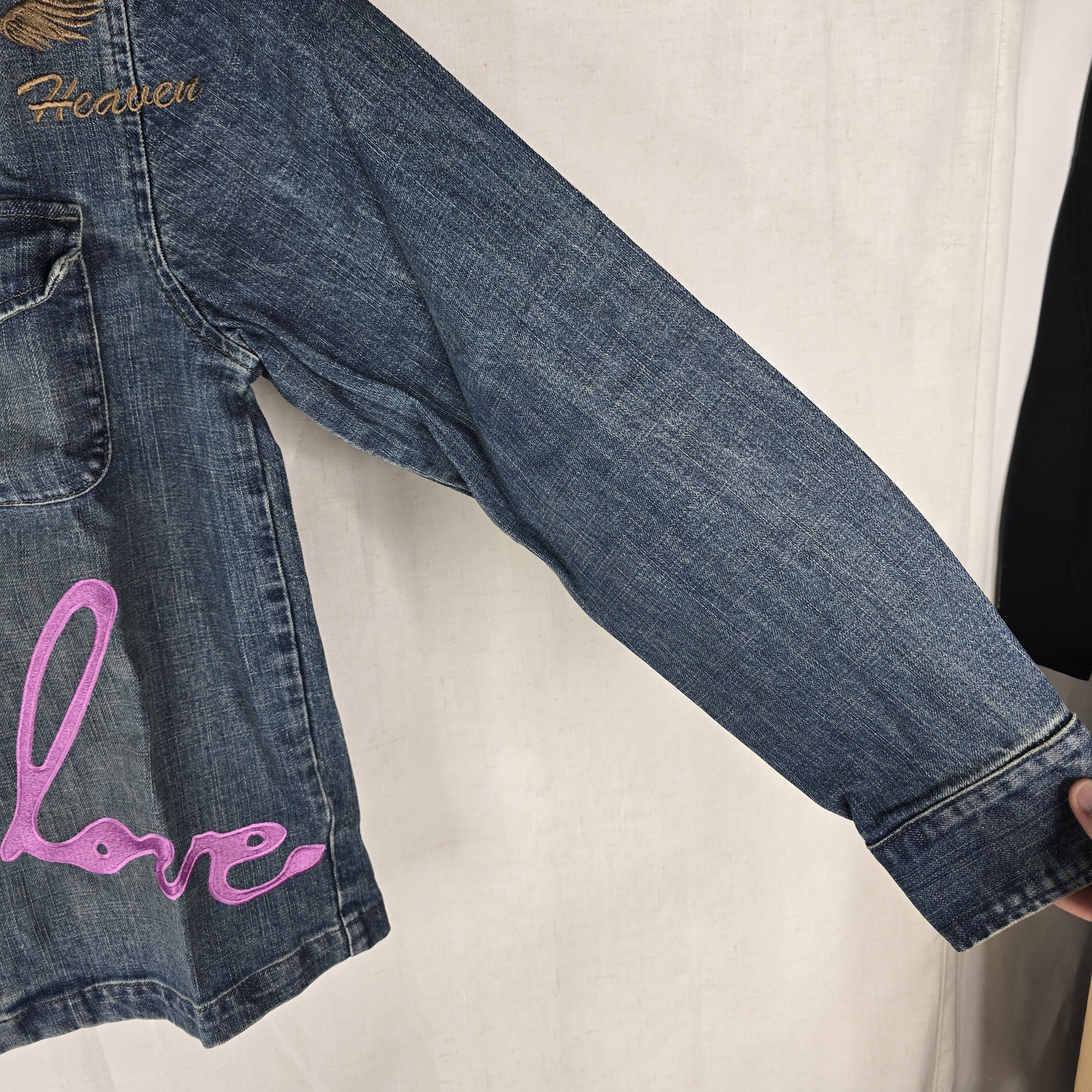 Seventh Heaven Seventh Heaven Patches Denim Jacket Men’s Small Blue Trucker Size US S / EU 44-46 / 1 - 7 Thumbnail