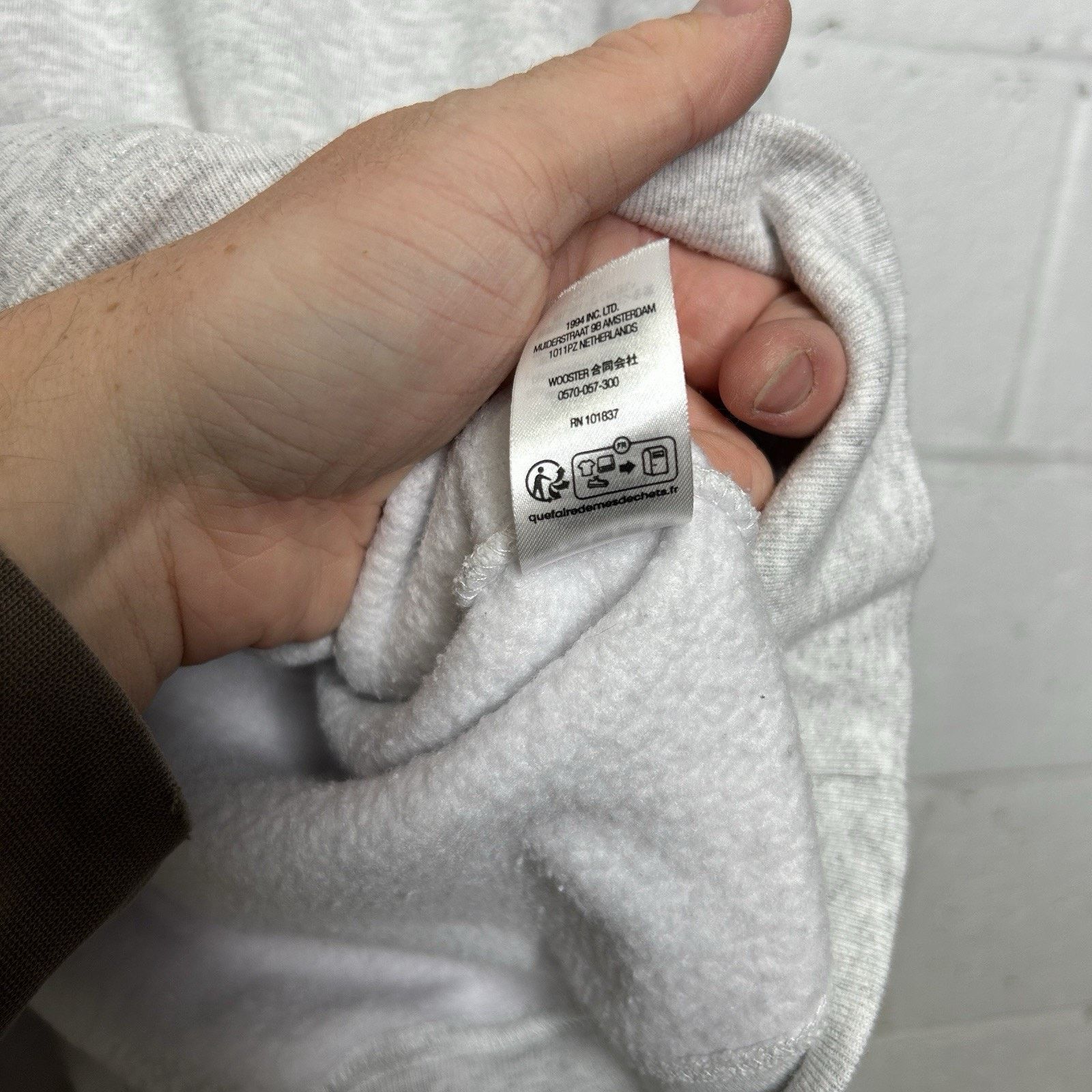Supreme Supreme Script Hooded Pullover “Ash Grey” SS23 Size US M / EU 48-50 / 2 - 11 Thumbnail