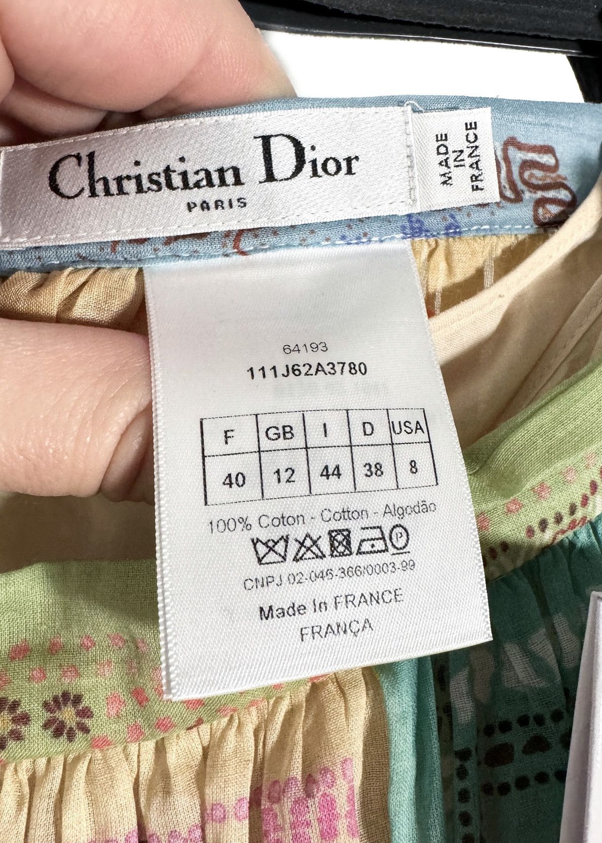 Dior Christian Dior Bohemian Patchwork Multicolour Paisley Skirt Size 28" / US 6 / IT 42 - 6 Thumbnail