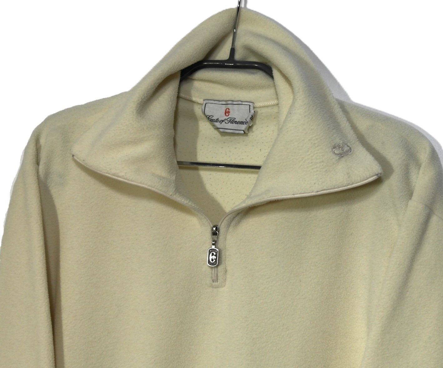 Conte of Florence Conte Of Florence 1/4 Zip Fleece Pullover Mens Size XL Cream Size US XL / EU 56 / 4 - 4 Thumbnail