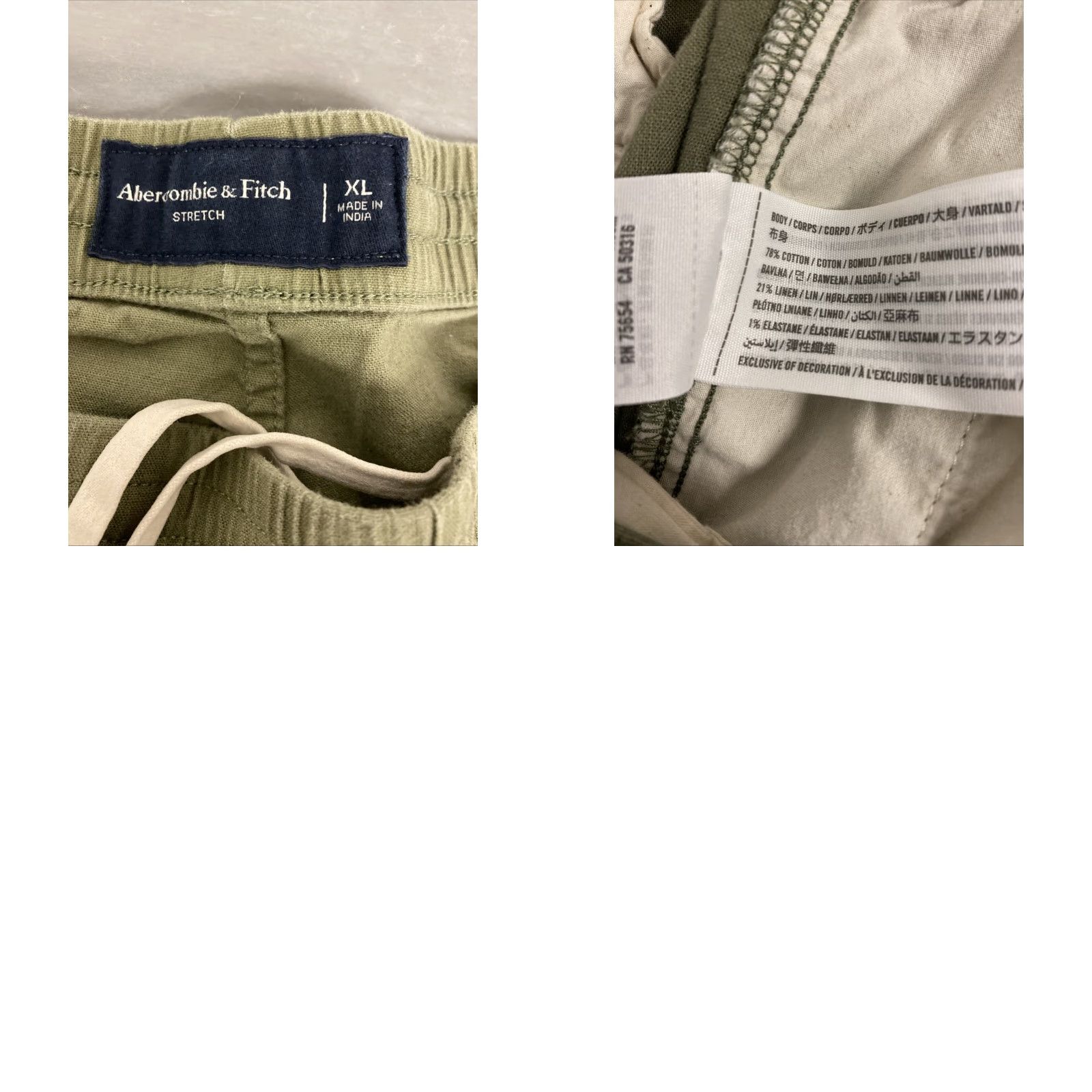Abercrombie & Fitch Abercrombie & Fitch Chino Shorts Mens 36 Green Casual Cotton Summer Breathable Outdoor Size US 36 / EU 52 - 8 Thumbnail