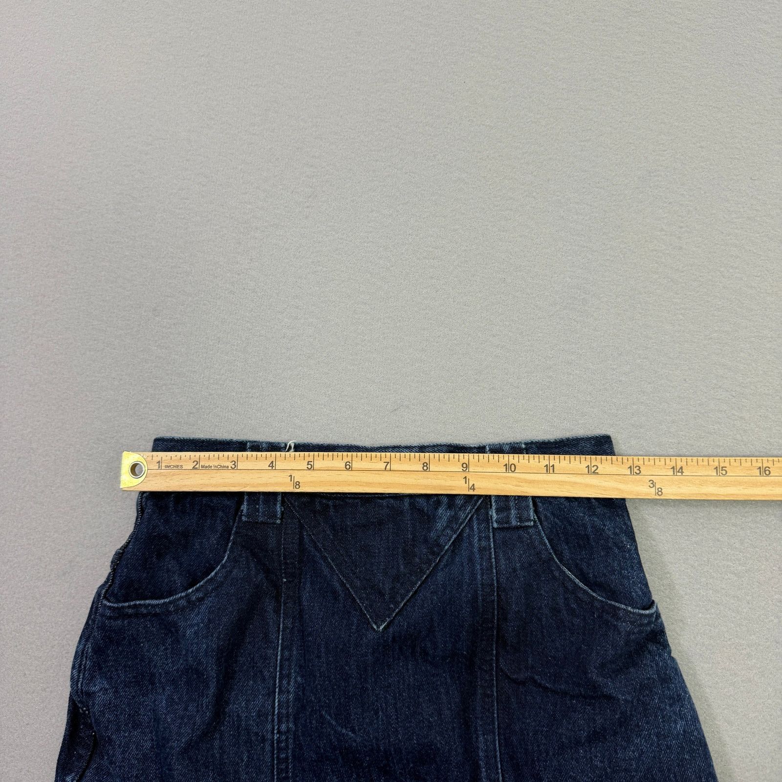 Vintage Vintage Whipp Denim Pencil Mini Skirt Women's 5/6 Jean 80s Size 28" / US 6 / IT 42 - 6 Thumbnail