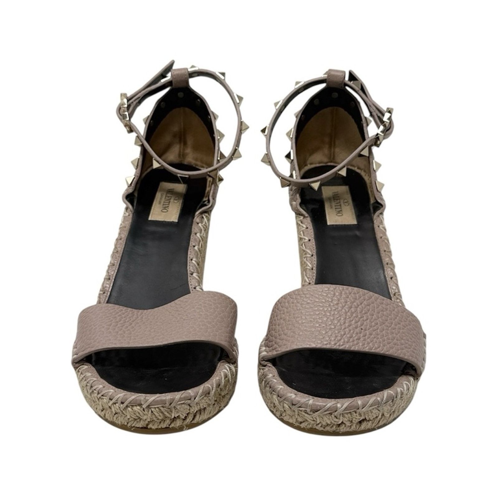 Valentino Valentino Garavani Rockstud Espadrille Wedge Sandals Size 39 Size US 9 / IT 39 - 2 Thumbnail