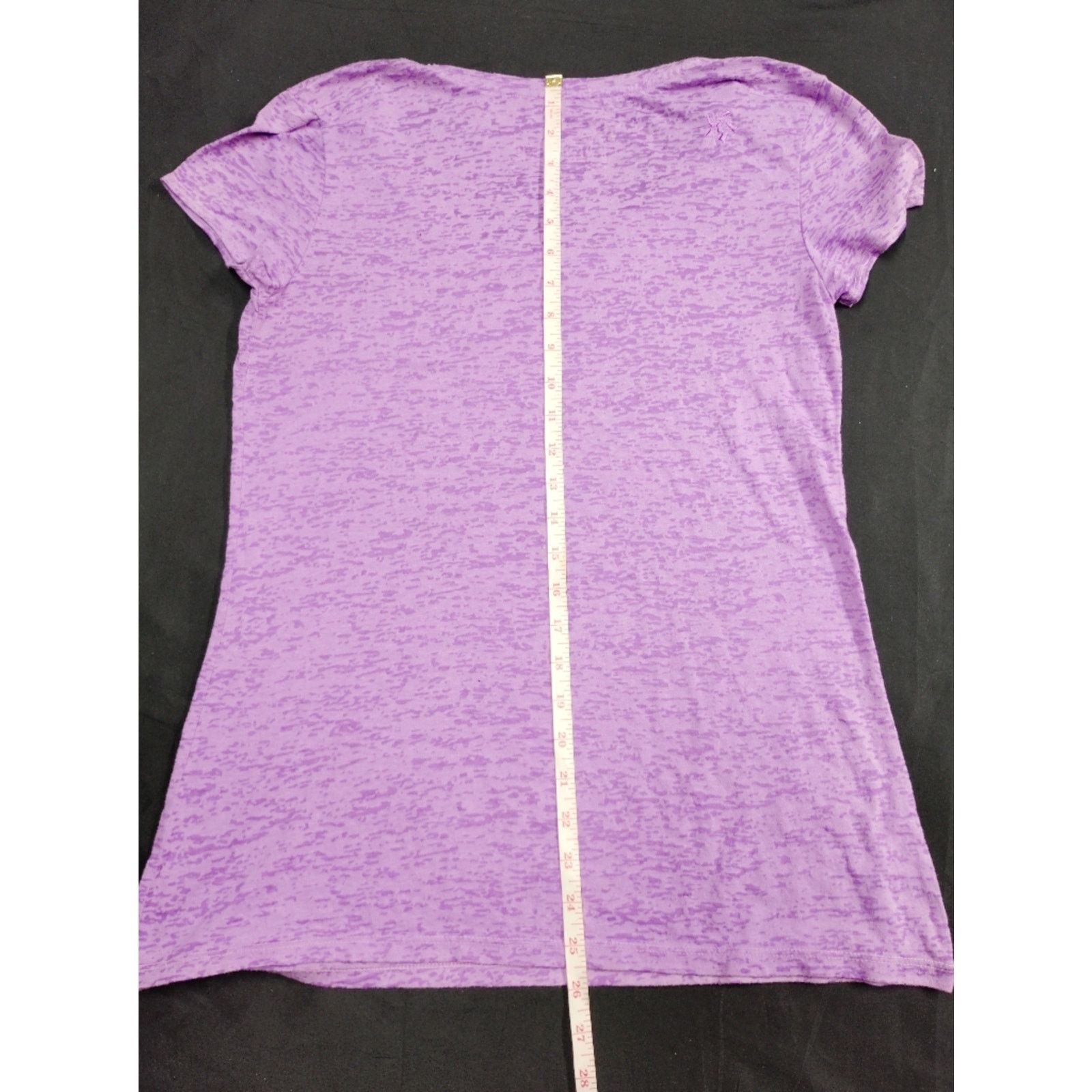 NOLLEY'S Nollie Lavender Heather Burnout Scoop Neck Short Sleeve Tee Size S / US 4 / IT 40 - 4 Thumbnail
