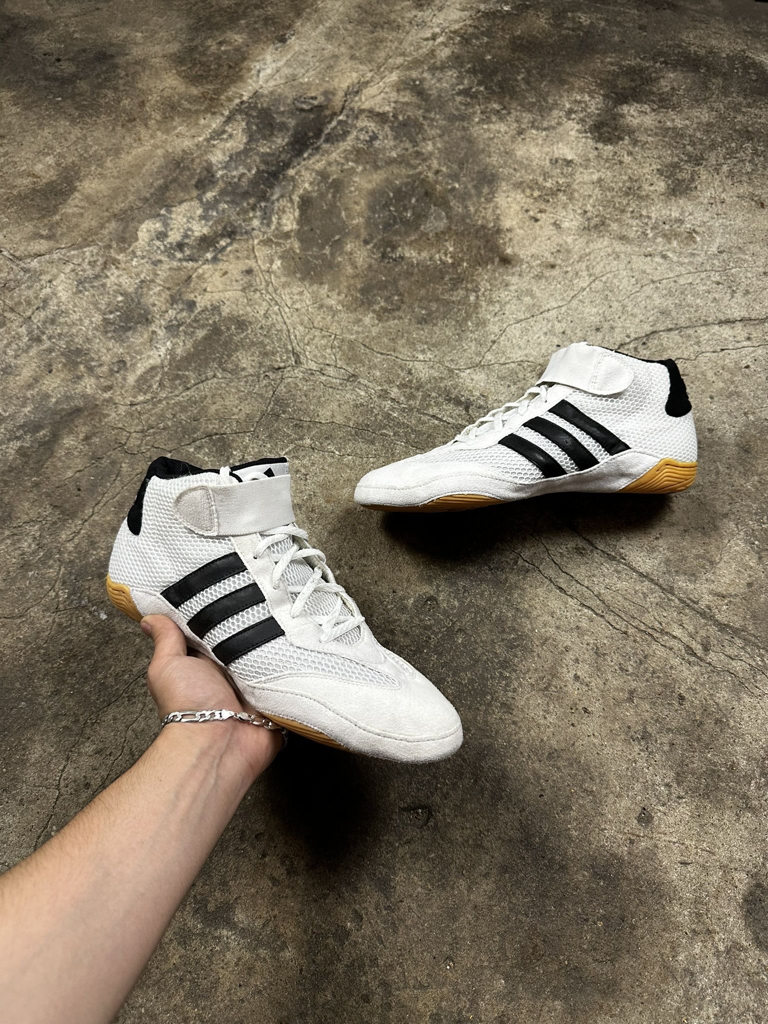 Adidas 2000s Adidas Boxing Wreslintg Biker Hi Y2k Boots 00s Size US 10.5 / EU 43-44 - 1 Thumbnail