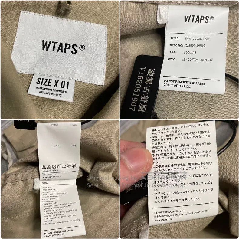 Wtaps Wtaps Ten Bag Work Shirt Jacket Size US S / EU 44-46 / 1 - 8 Thumbnail