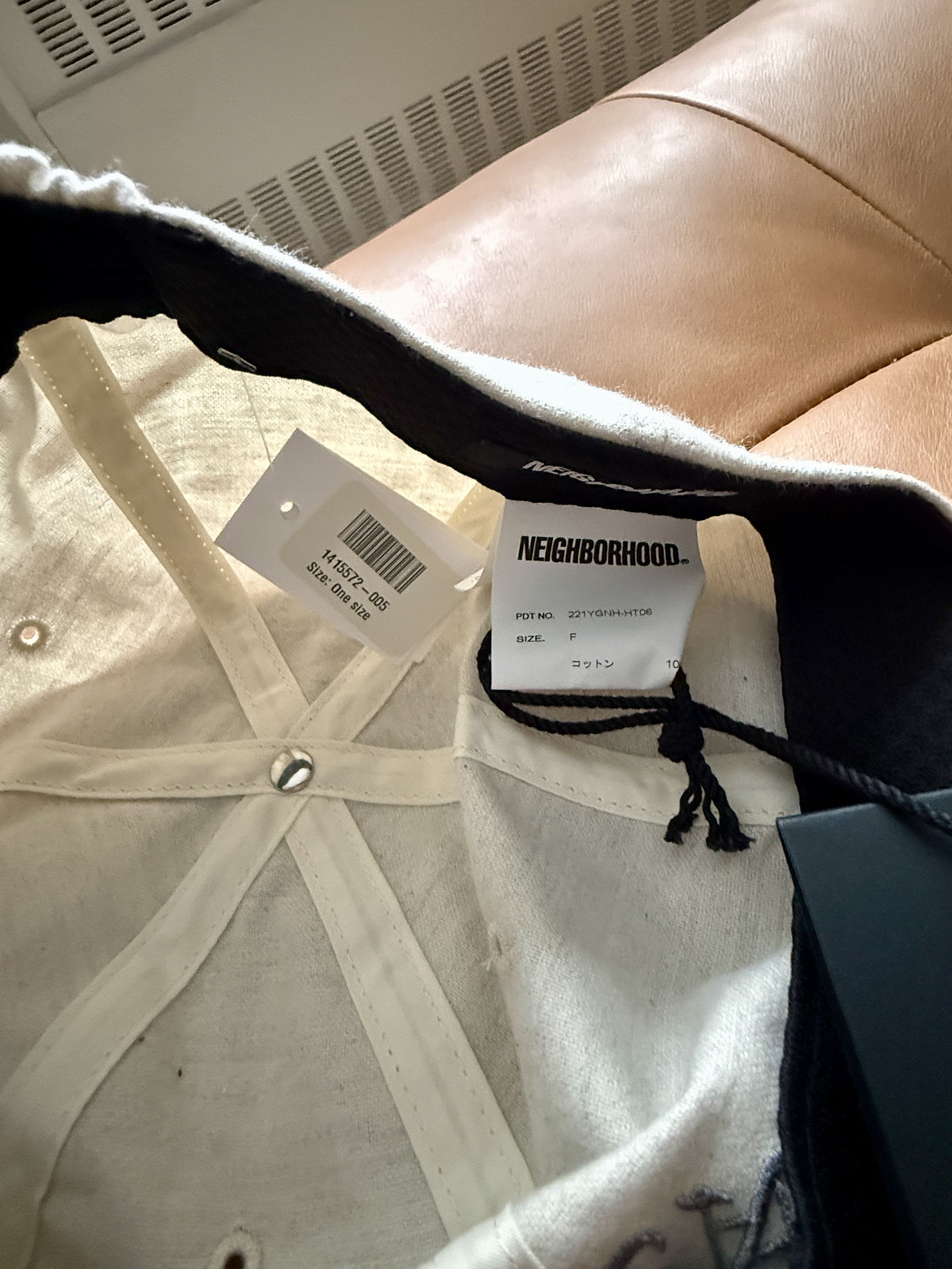 Neighborhood NWT - Neighborhood JP BB Cap Cotton White/Cream Men's Hat Size ONE SIZE - 3 Thumbnail