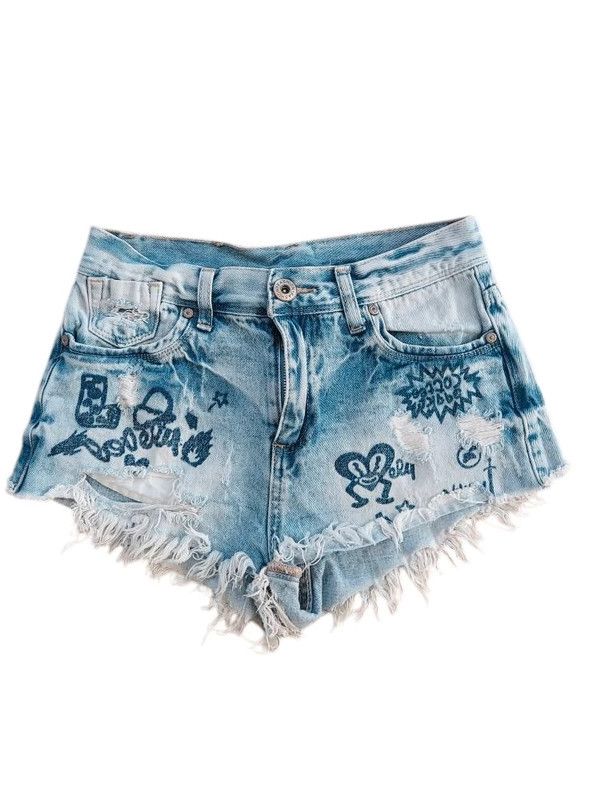 Vintage Vintage denim shorts S Size 27" / US 4 / IT 40 - 1 Thumbnail