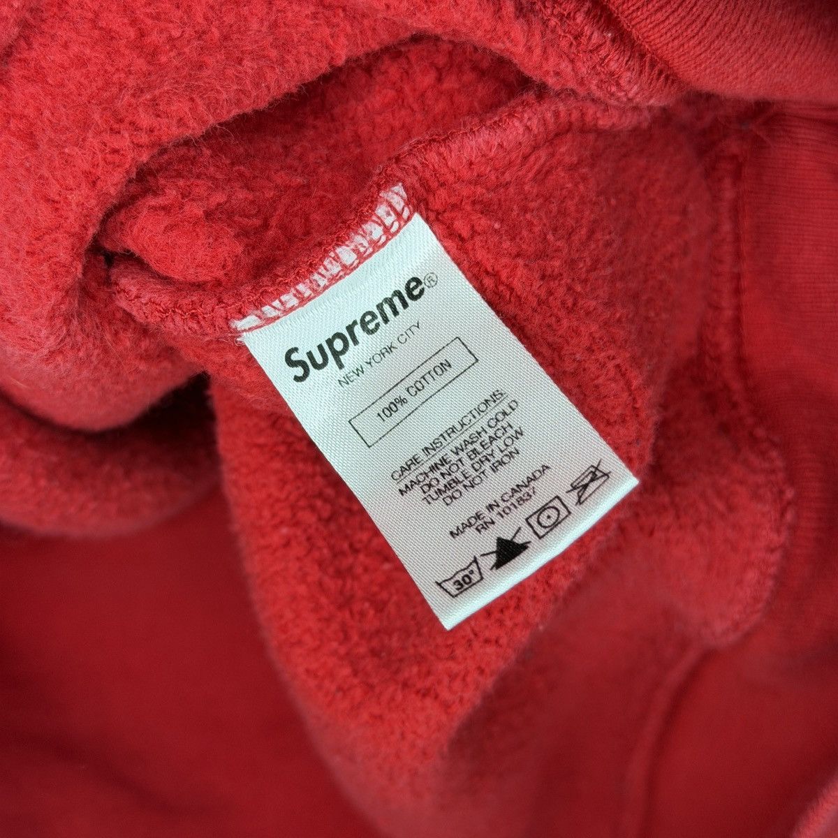 Supreme Supreme Sweatshirt Logo 2017 Hoodie Red White Size US L / EU 52-54 / 3 - 11 Thumbnail