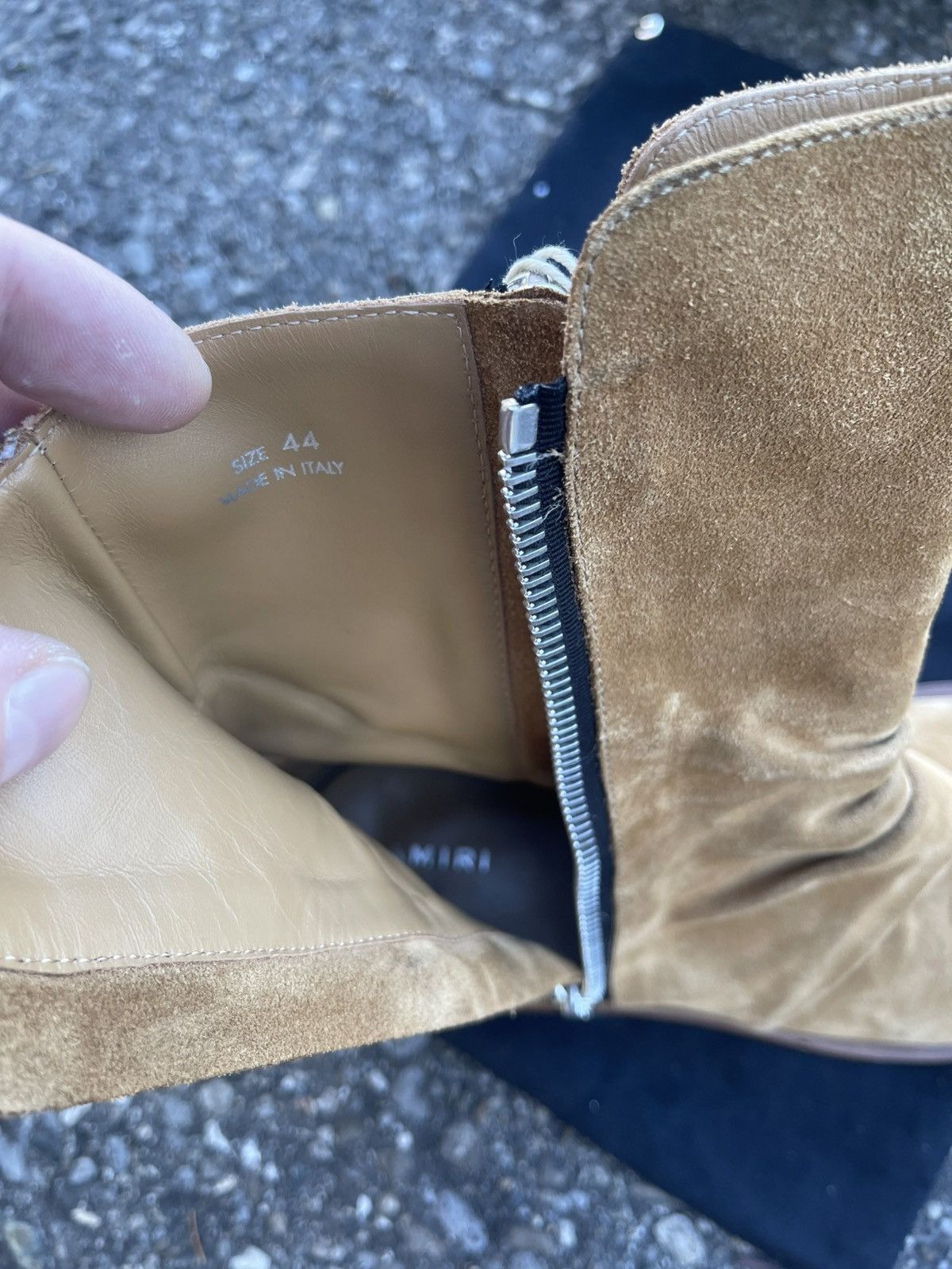 Amiri Amiri stack boots sz. 44 tan beige Size US 11 / EU 44 - 12 Thumbnail