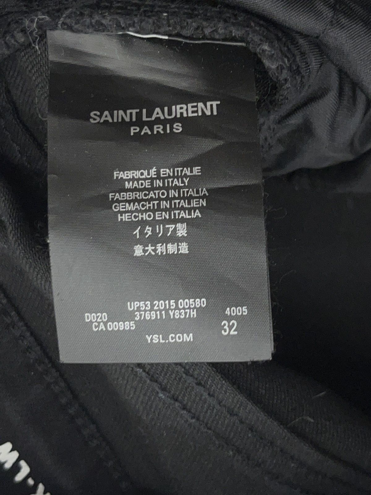 Saint Laurent Paris Saint Laurent Paris D02 M/SK-LW Black Skinny Jeans 32 Size US 32 / EU 48 - 5 Thumbnail