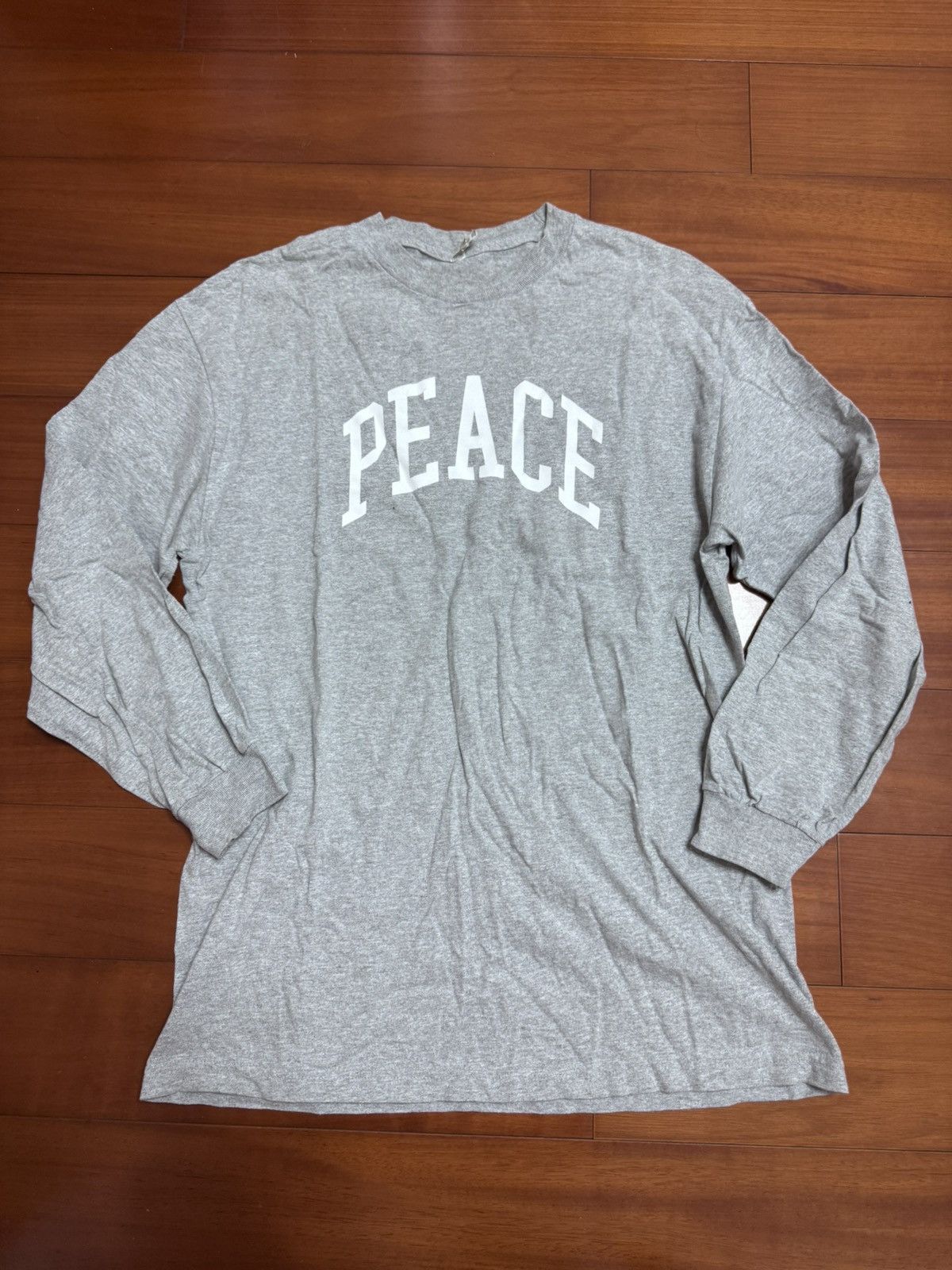 JJJJound JJJJound S/S19 Peace University Long Sleeve Tee Size US L / EU 52-54 / 3 - 1 Thumbnail