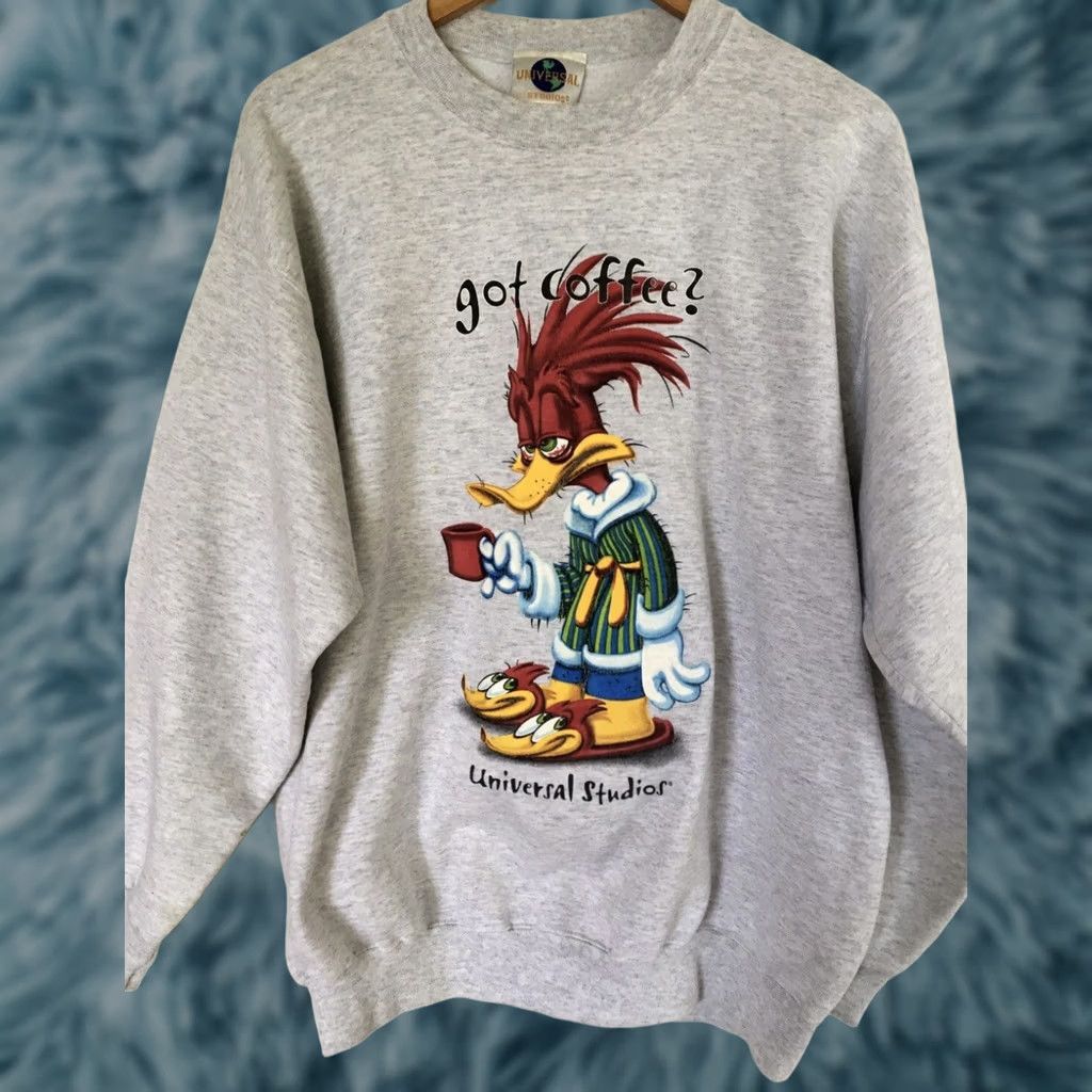 Vintage VINTAGE 90s Universal Woody Woodpecker Crewneck Sweatshirt L Gray Men Size L Size Large USA Made Mens Pullover University Theme Size US L / EU 52-54 / 3 - 1 Thumbnail