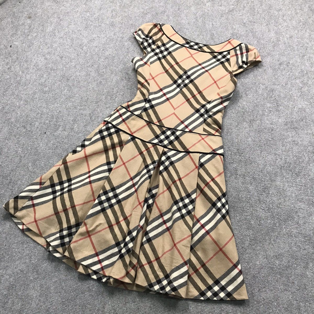 WOMEN BURBERRY WOOL NOVACHECK DRESS