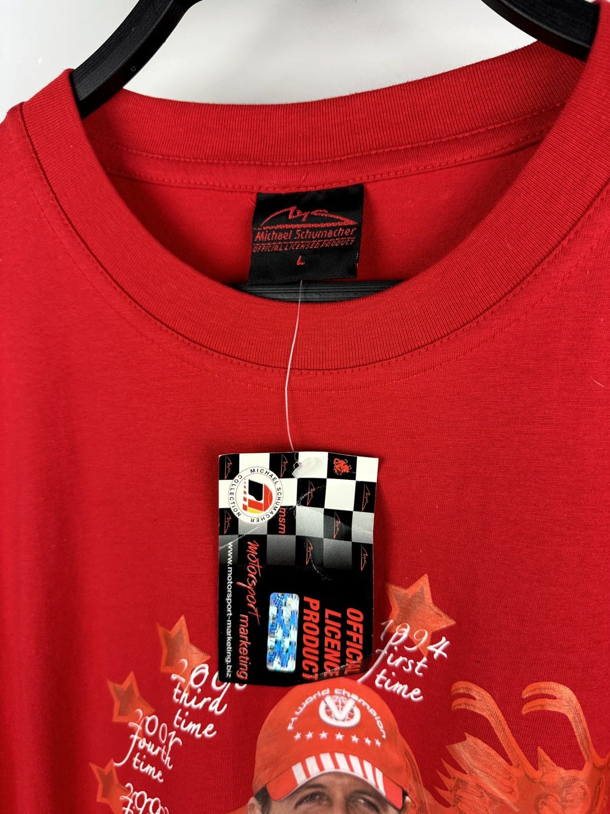 Ferrari × Vintage NEW! Michael Schumacher Pulse Passion F1 Time Champion Tee Size US L / EU 52-54 / 3 - 4 Thumbnail