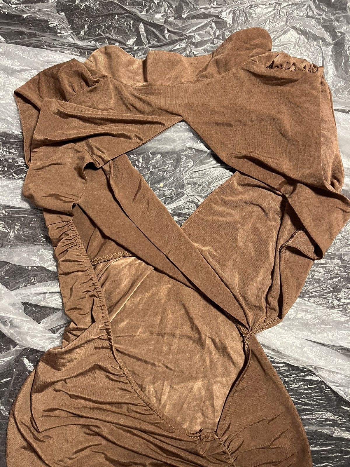 Other Brown Knit Cutout Dress (Mid-to-Late 2010s) Size M / US 6-8 / IT 42-44 - 4 Thumbnail