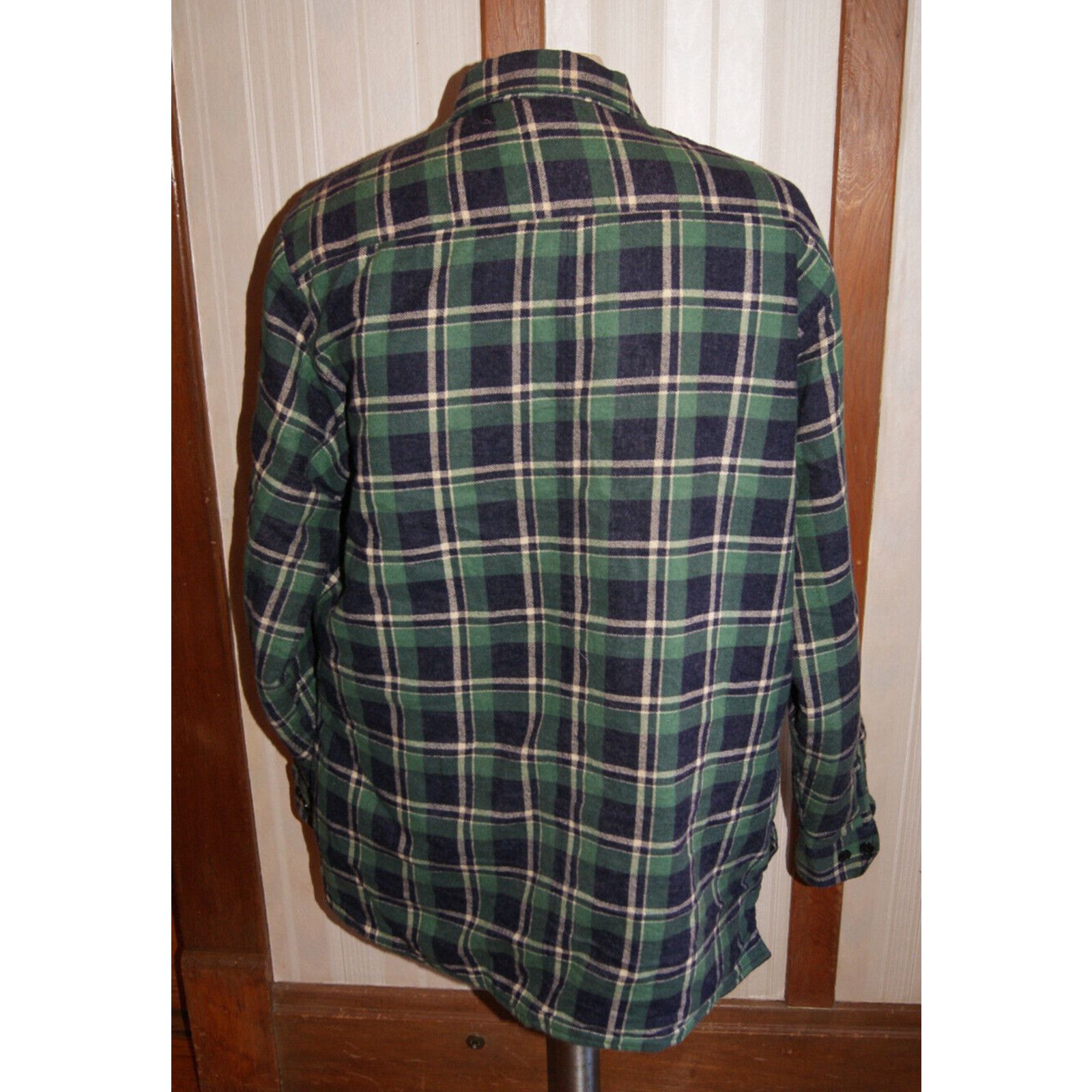 Woodlands VTG WOODLAND Flannel Shirt Mens XL Tall Quilt Lined Shacket Size US XL / EU 56 / 4 - 4 Thumbnail