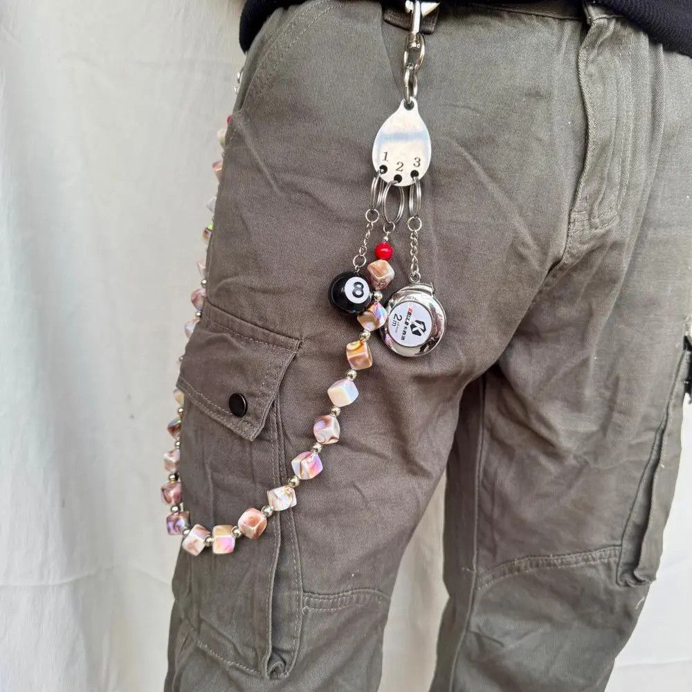 Japanese Brand × Jewelry Multicolour Stone Square beads trousers chain Size ONE SIZE - 4 Thumbnail