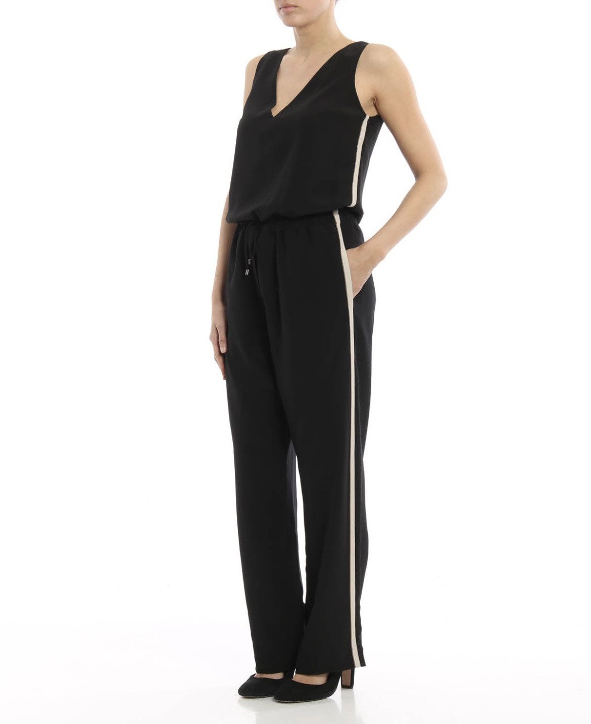 Brunello Cucinelli Brunello Cucinelli Jumpsuit Silk Crepe De Chine Shiny SizeL Size 30" / US 8 / IT 44 - 3 Thumbnail