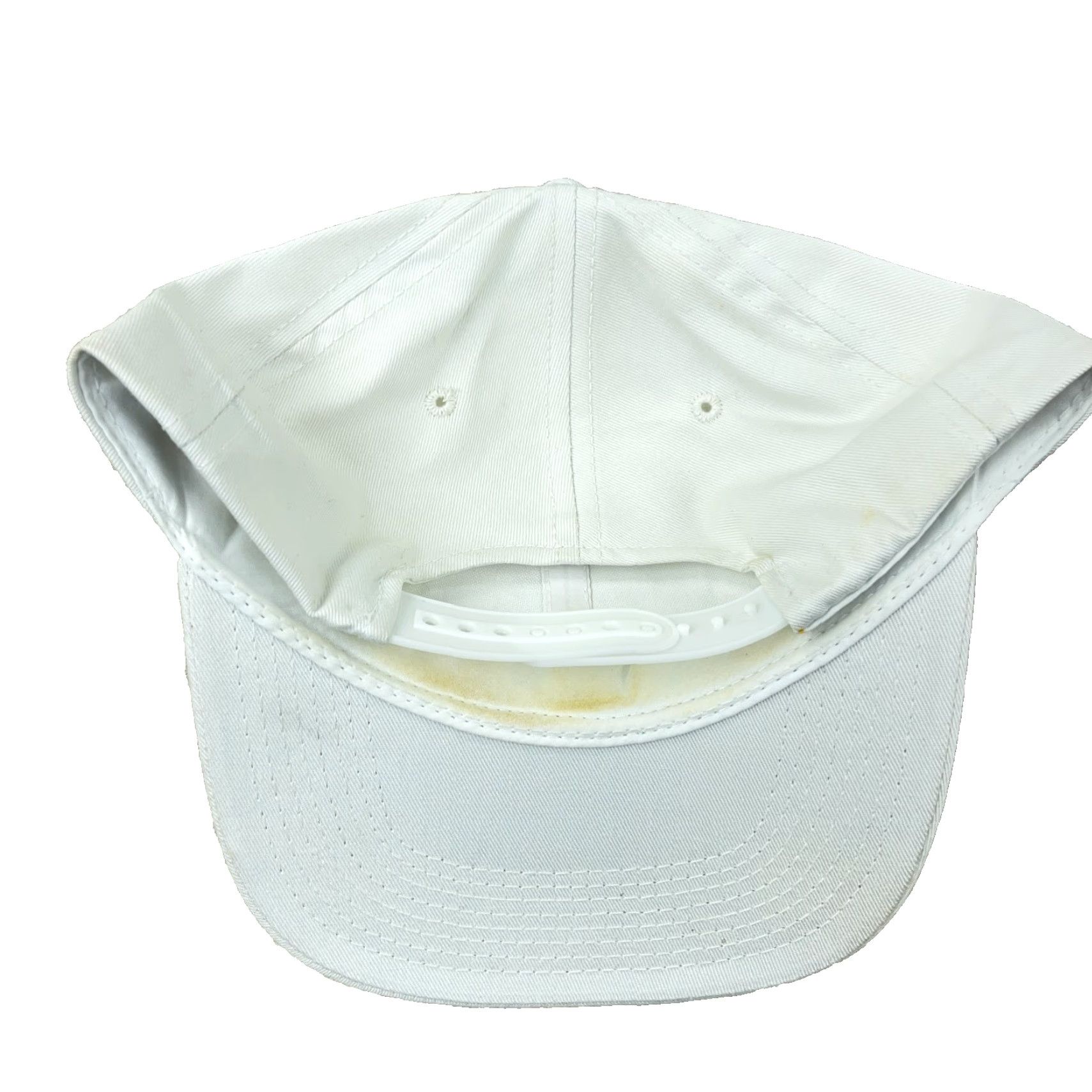 Vintage VINTAGE Yupoong Hat Cap Snapback White Twill Patch 90s Adjustable Trucker Mens Size ONE SIZE - 3 Thumbnail