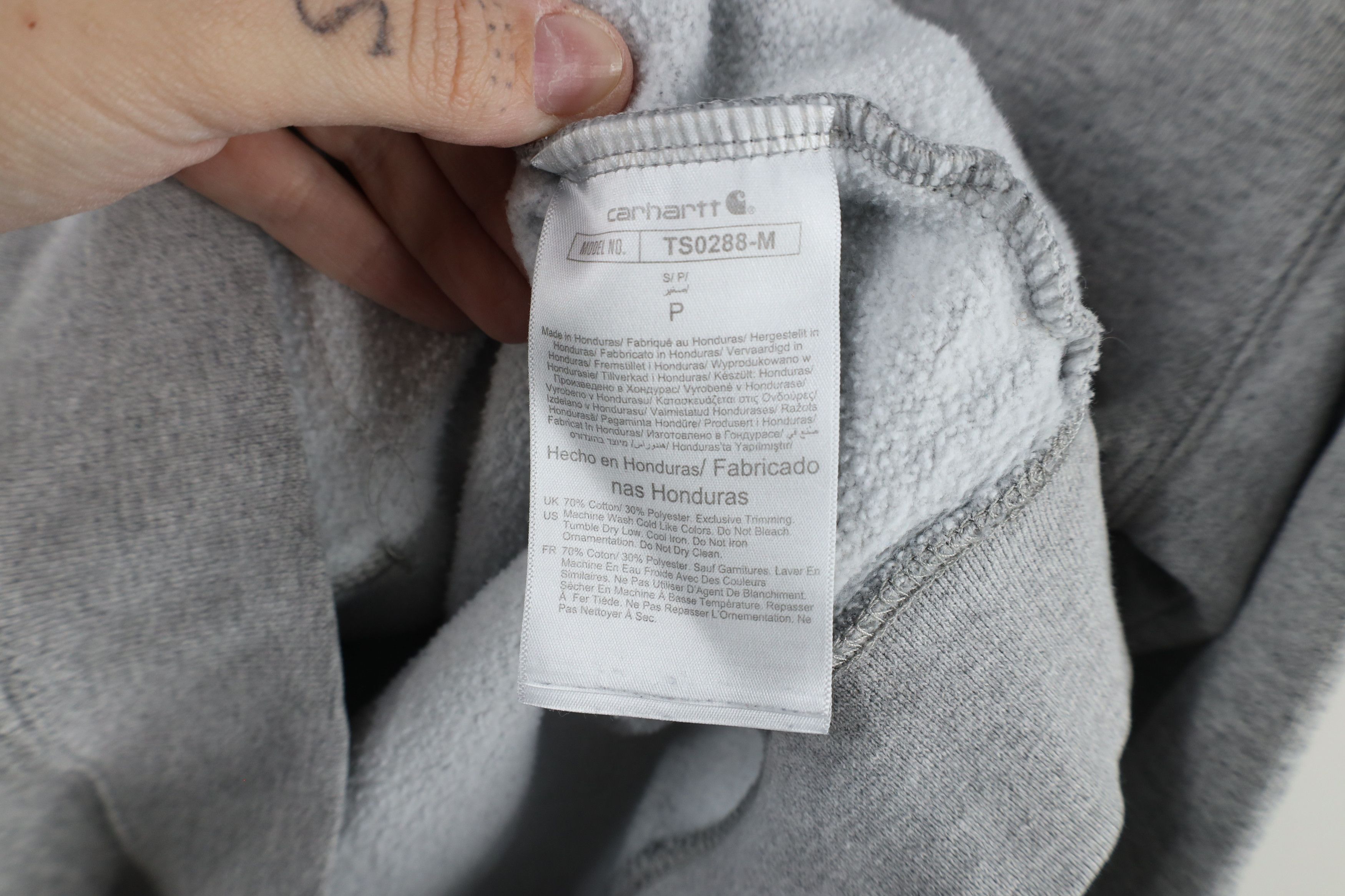 Carhartt × Vintage Vintage Carhartt Fit Spell Out Heavyweight Hoodie Sweatshirt Size US S / EU 44-46 / 1 - 8 Thumbnail