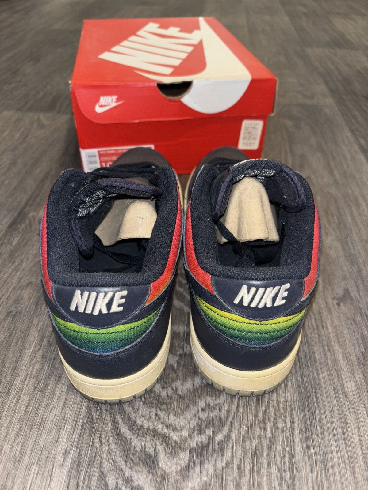 Nike 2005 Nike Dunk Low Dark Obsidian Royal Size US 10.5 / EU 43-44 - 5 Thumbnail
