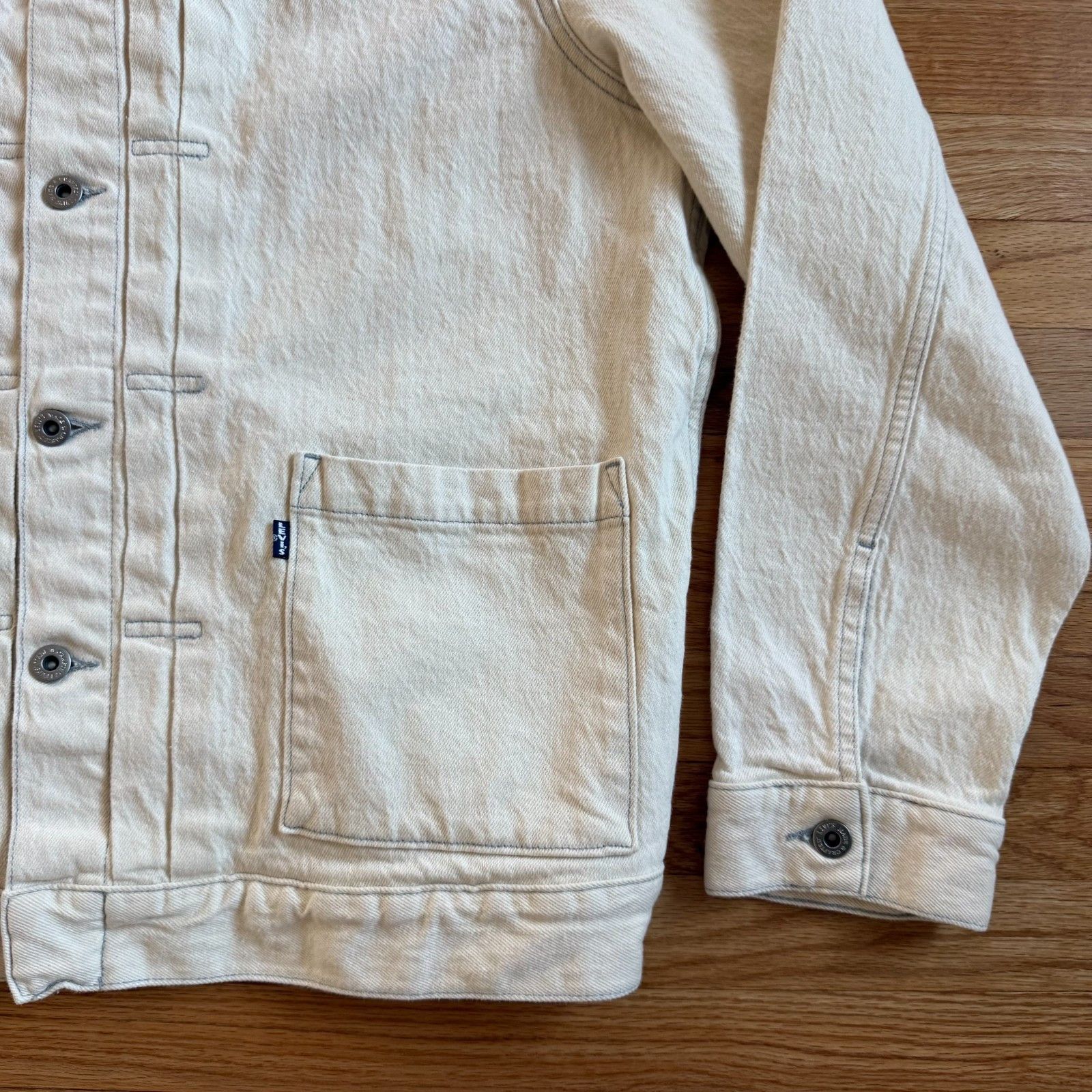 Levi's Made & Crafted Levi's Made & Crafted Type II Worn Trucker Jacket Light Sand Size US XL / EU 56 / 4 - 11 Thumbnail