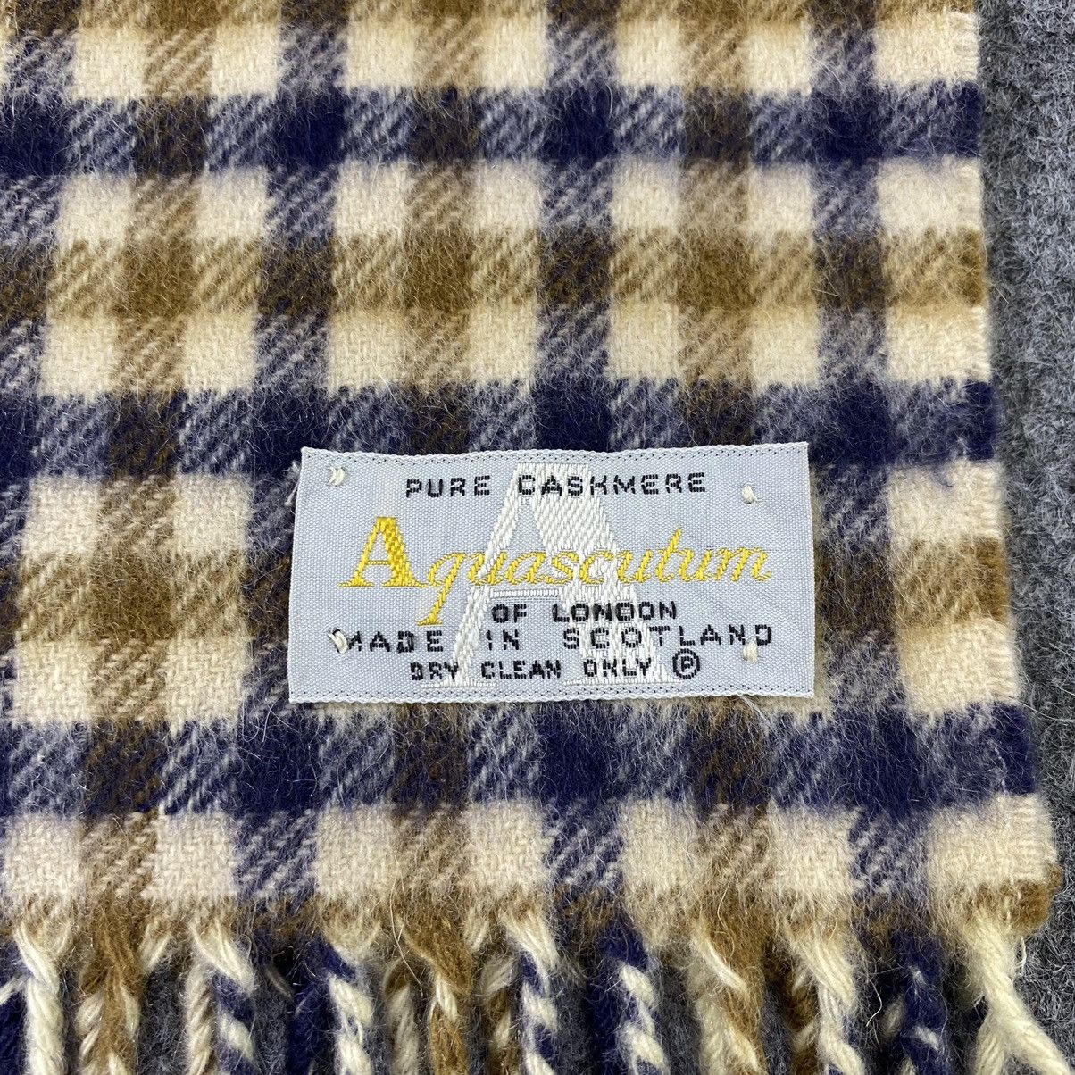 Aquascutum Aquasqutum Cashmere Muffler / Scarf / Neckwear -T1336 Size ONE SIZE - 5 Thumbnail