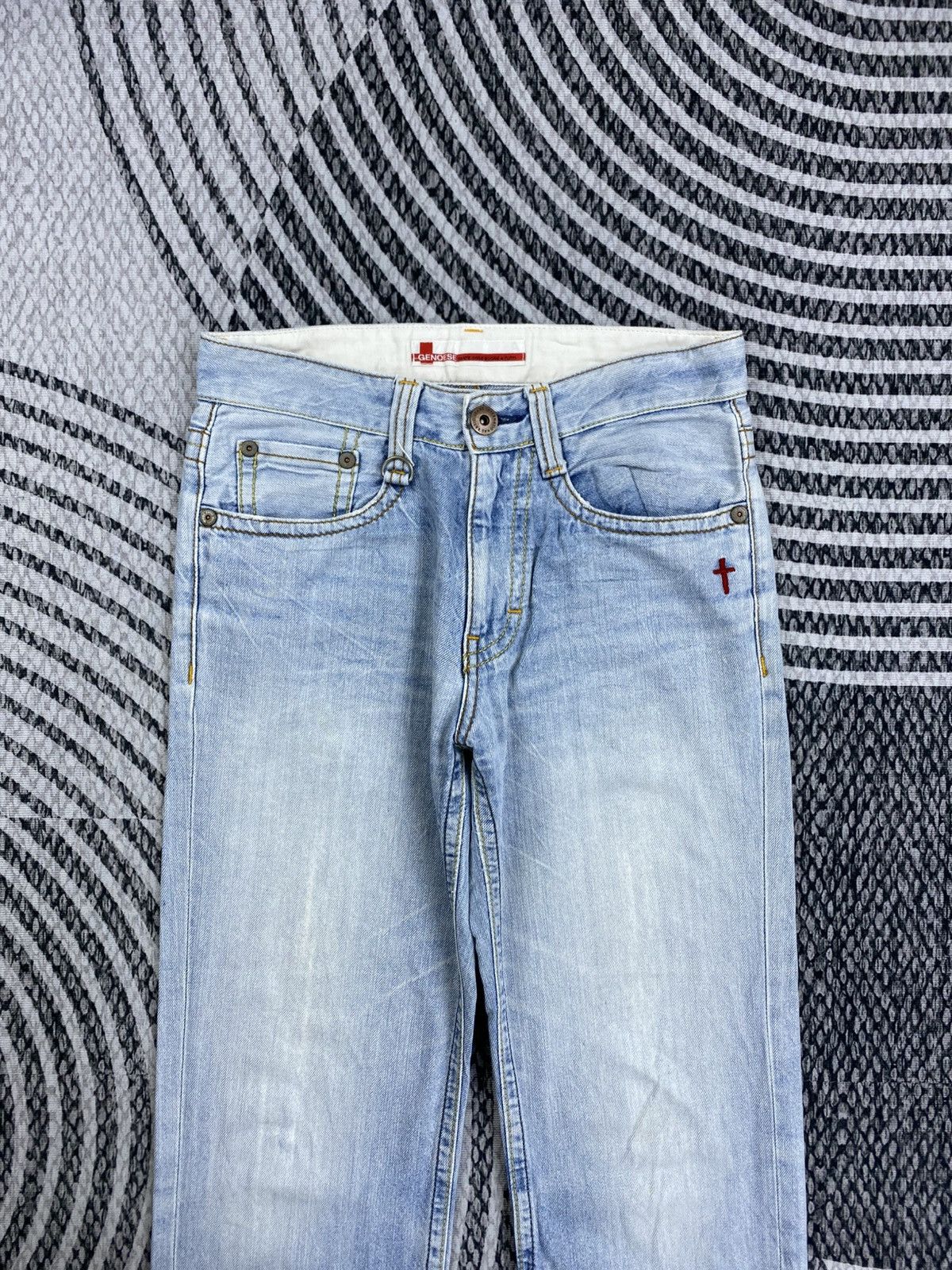 Japanese Brand Vintage Genoese Kapital Style Blue Washed Denim Jeans Size US 30 / EU 46 - 8 Thumbnail